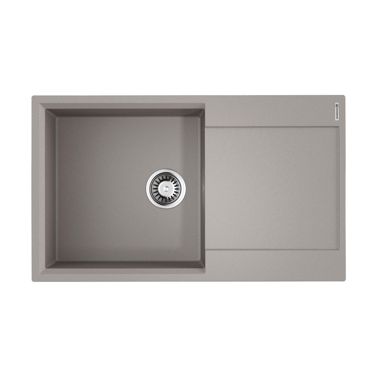 Изображение товара Мойка накладная Omoikiri Daisen 86-GR из искусственного гранита 86x50 см