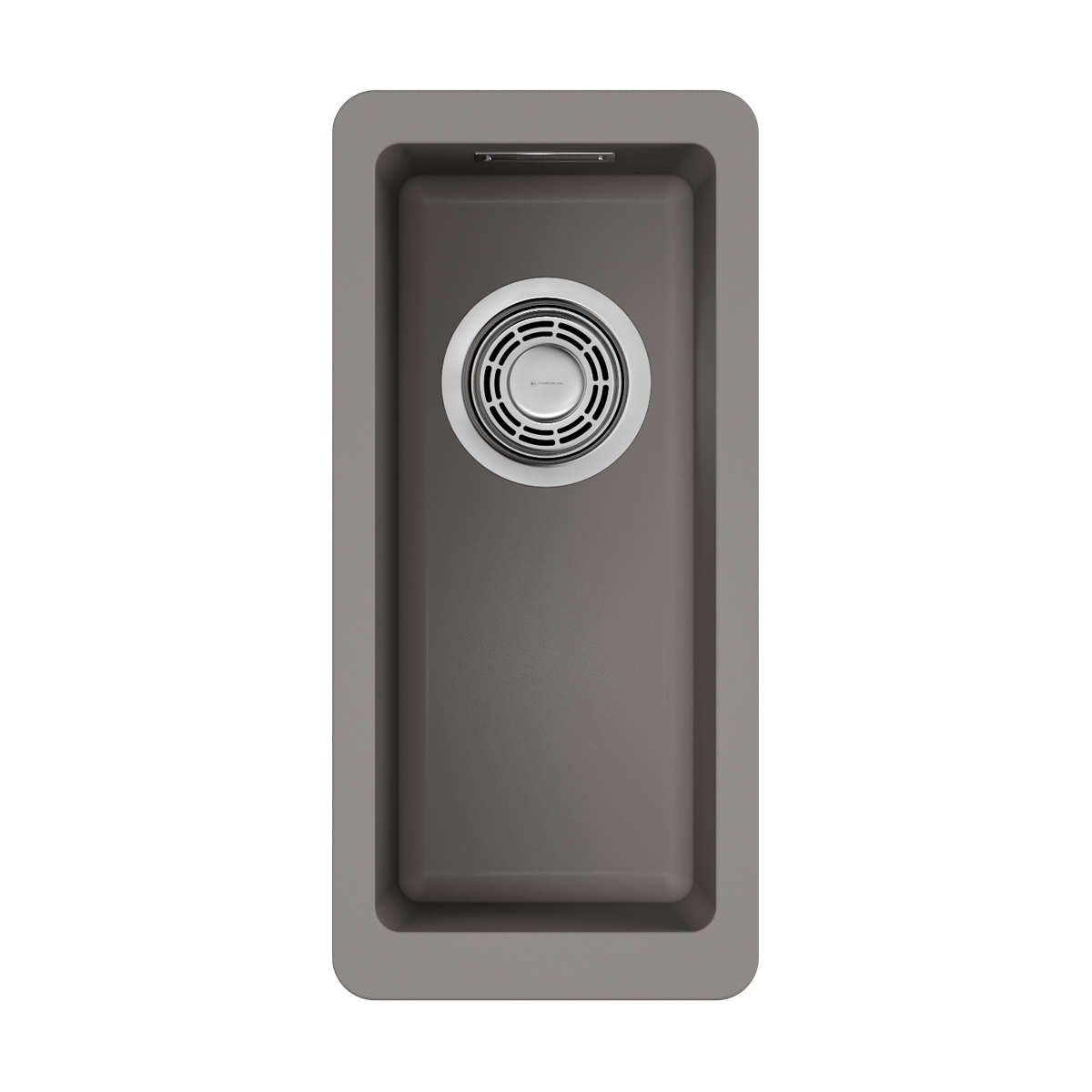 Изображение товара Мойка подстольная Omoikiri Kata 20-U-GR серый 20x42 см из искусственного гранита