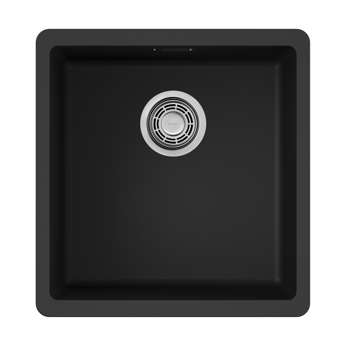 Изображение товара Мойка подстольная Omoikiri Kata 40-U-BL черная из искусственного гранита 40x42 см