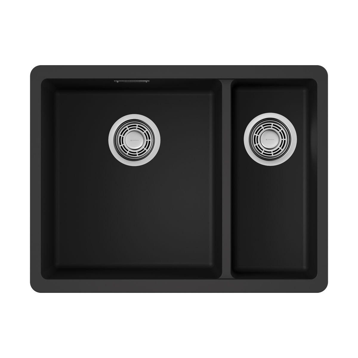 Изображение товара Мойка подстольная Omoikiri Kata 55-2-U-BL черная 55x42x20 из искусственного гранита