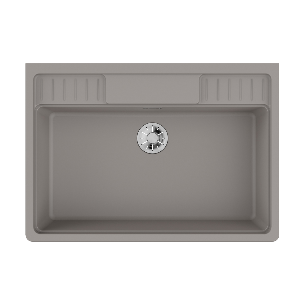 Изображение товара Мойка фронтальная Omoikiri Kinokawa 90-GR серая 90x63,5x21,7 из керамики