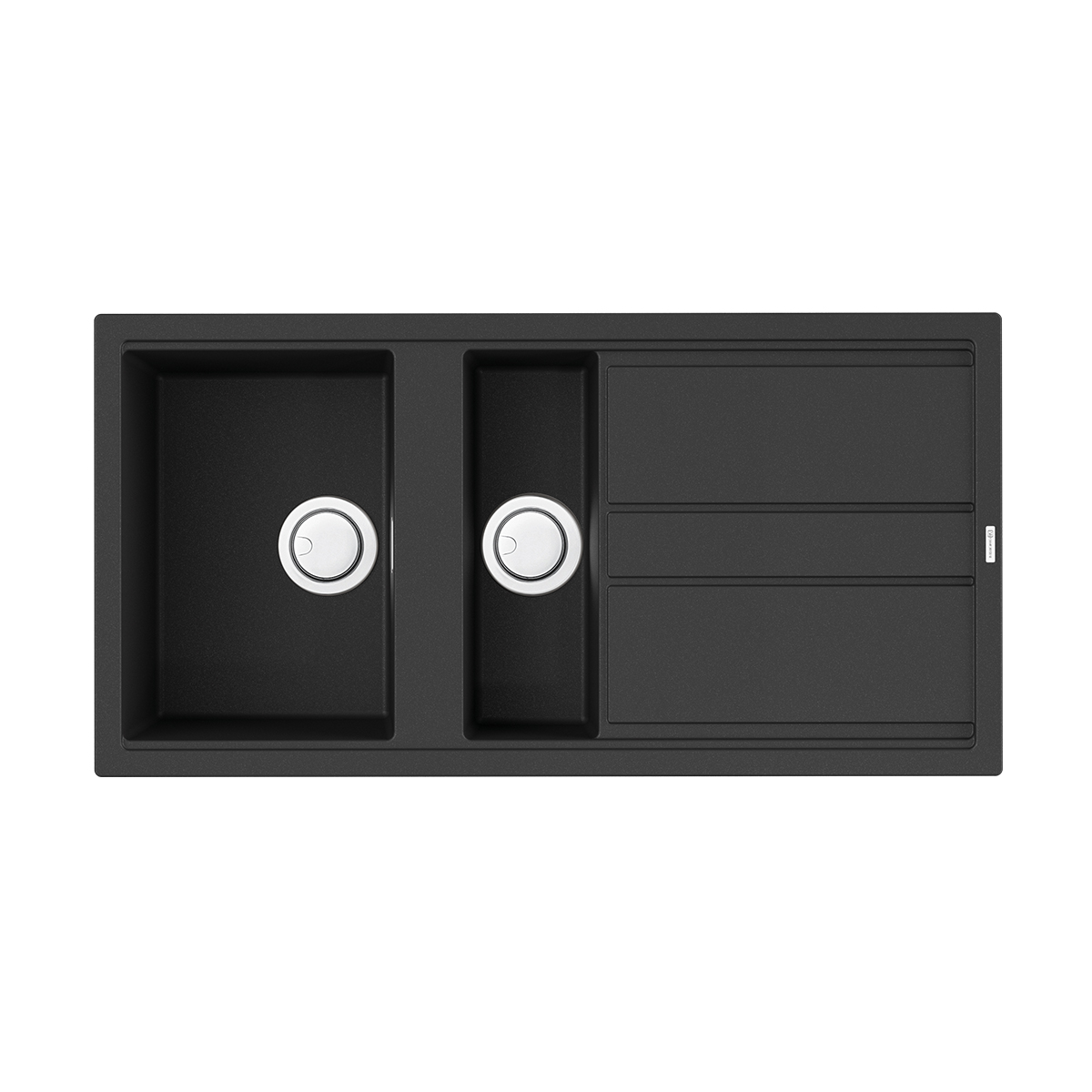Изображение товара Мойка накладная Omoikiri Kitagawa 100-2-GB черная 10x51x20