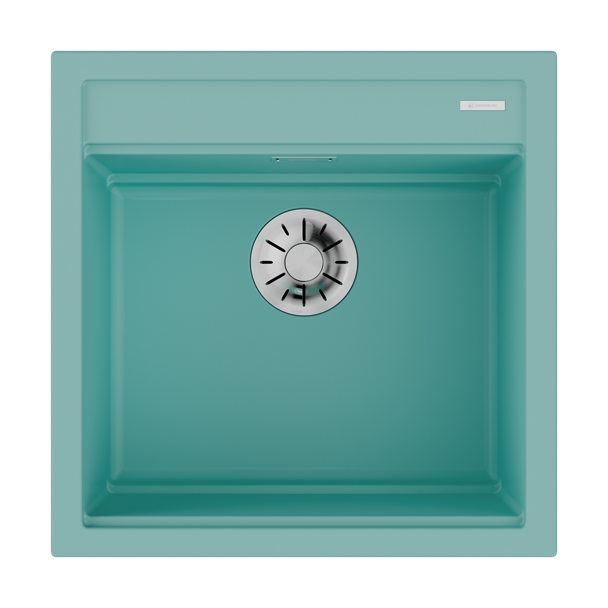 Изображение товара Мойка накладная Omoikiri Kitagawa 51-AZ голубая 51x51x22