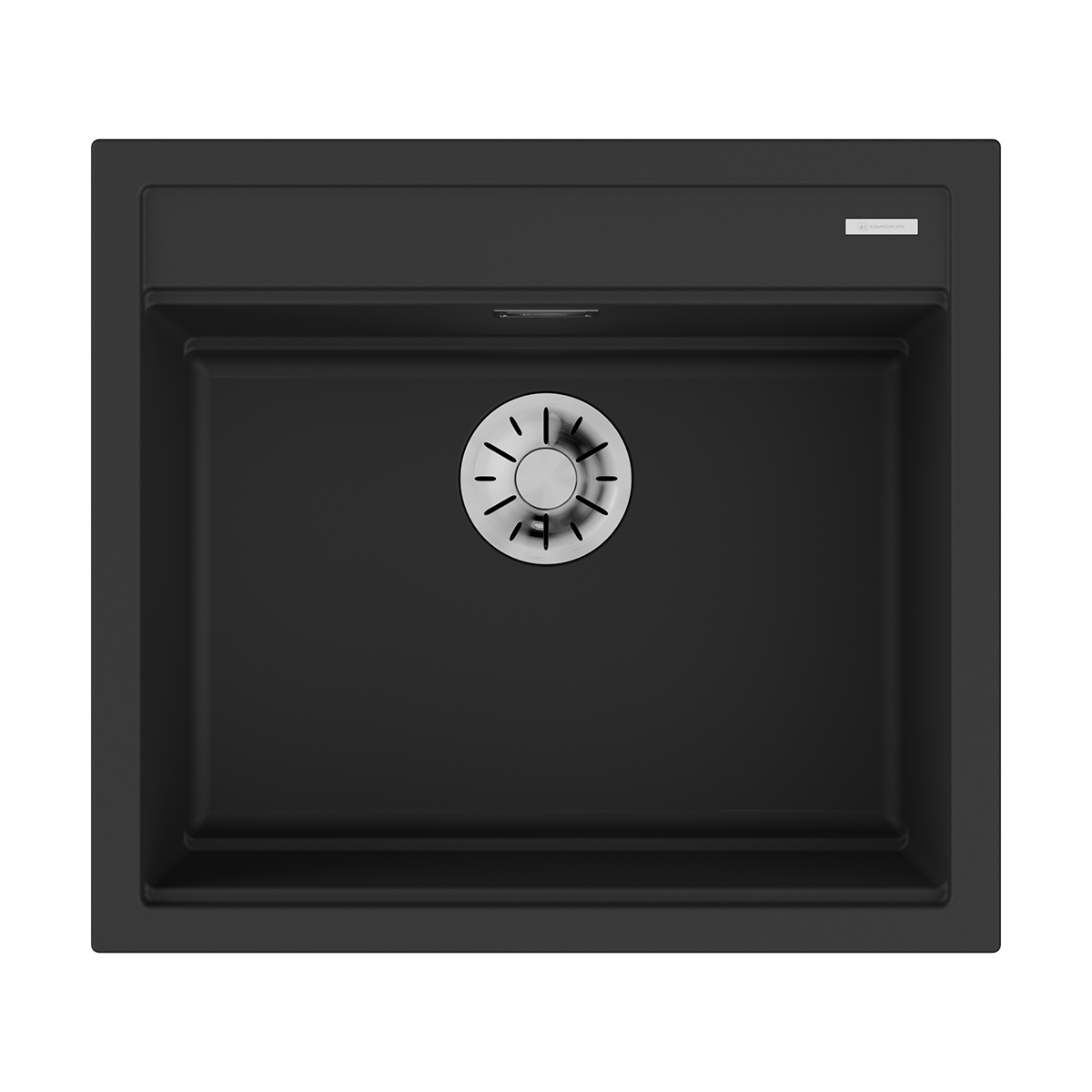 Изображение товара Мойка накладная Omoikiri Kitagawa 57-GB черная 57x51x22 см, керамическая, матовая