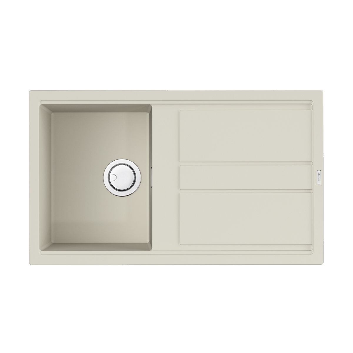 Изображение товара Мойка накладная Omoikiri Kitagawa 86-WH белая 86x51x20 керамическая