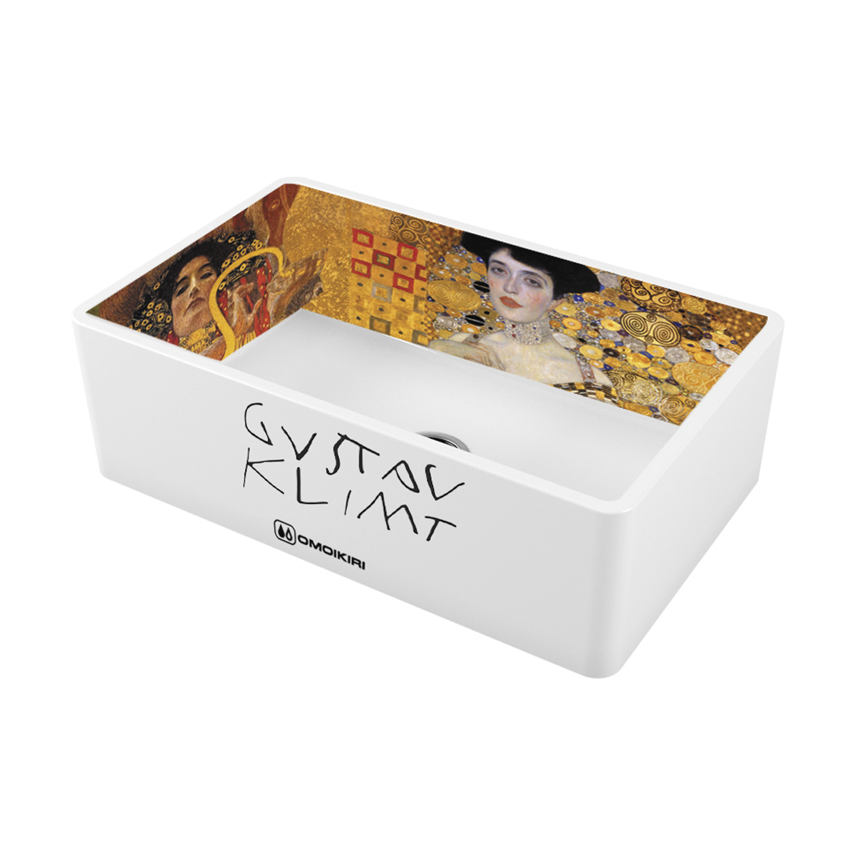 Изображение товара Мойка кухонная фронтальная Omoikiri Mikura 76-Klimt белая 76x46 см из NATCERAMIC