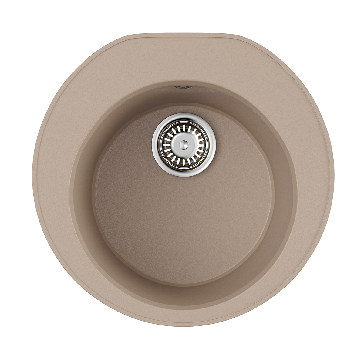 Изображение товара Мойка накладная Omoikiri Miya 50-R-CH бежевая 50,5x49x21