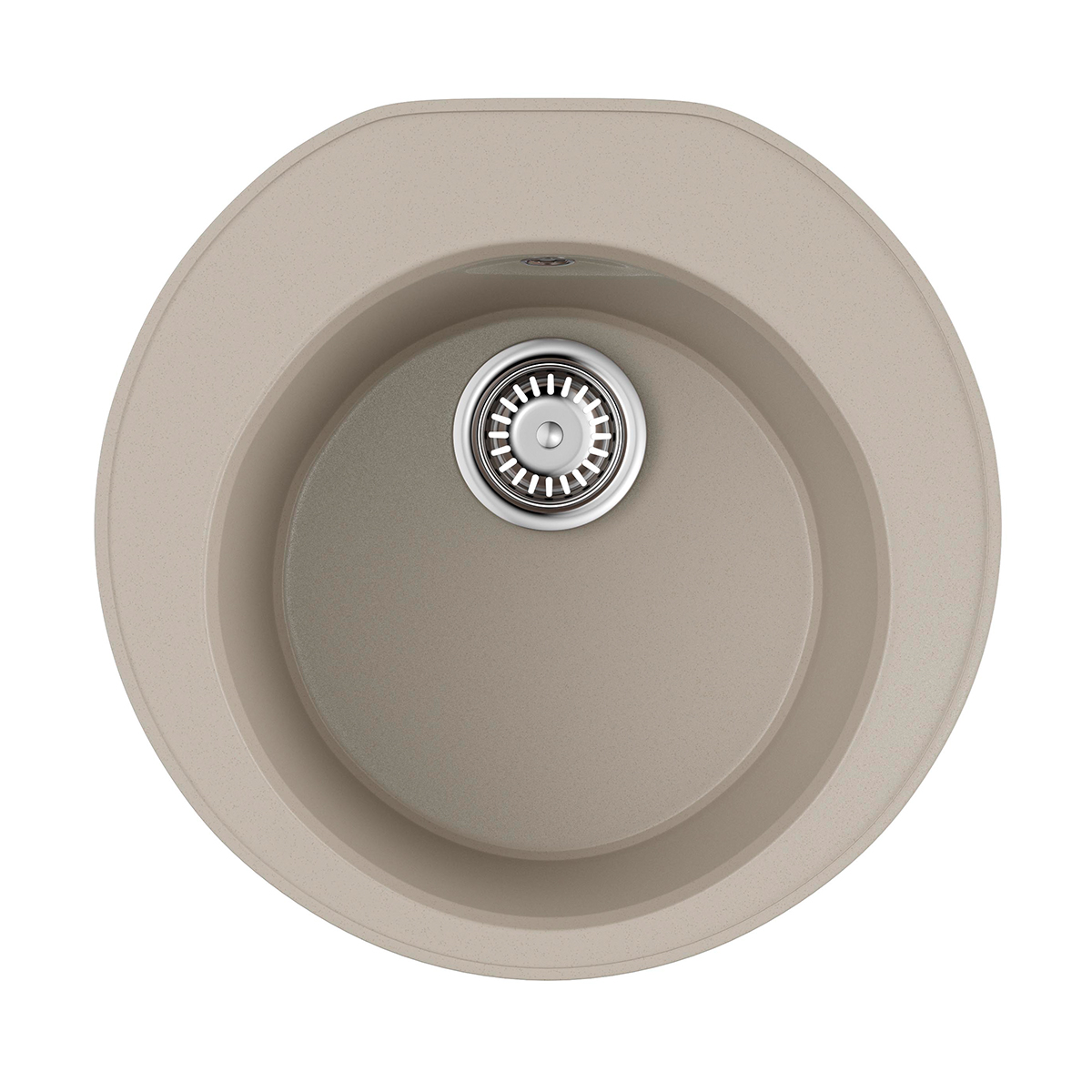 Изображение товара Окладная моечная раковина Omoikiri Miya 50-R-SA бежевый искусственный гранит