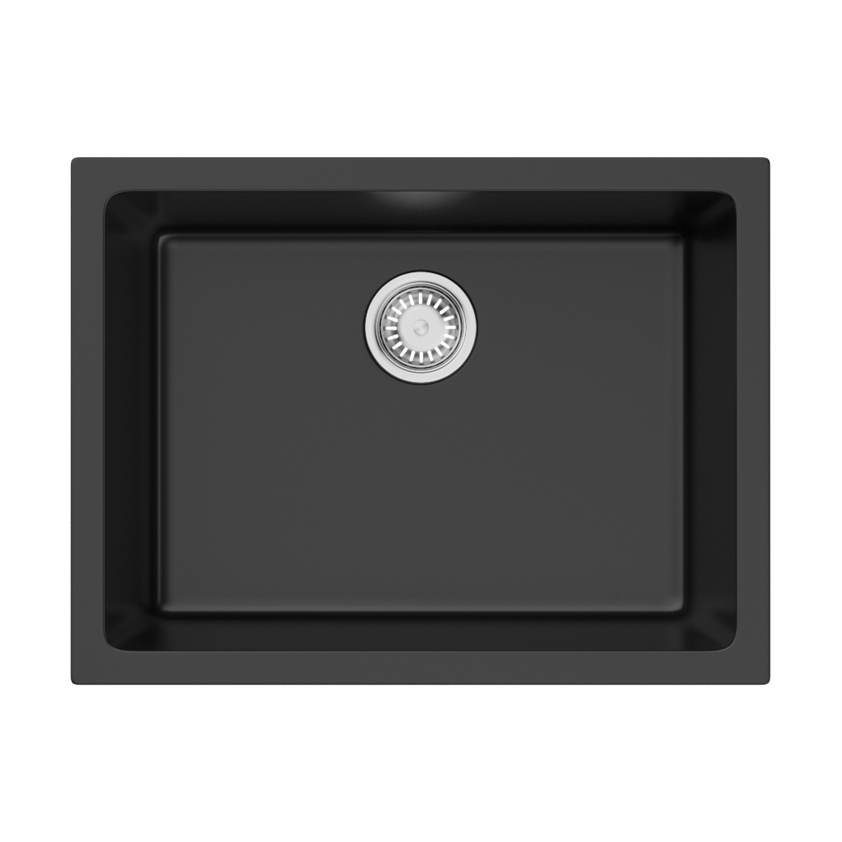 Изображение товара Керамическая накладная кухонная мойка Omoikiri Okinoshima 61x46 см черная