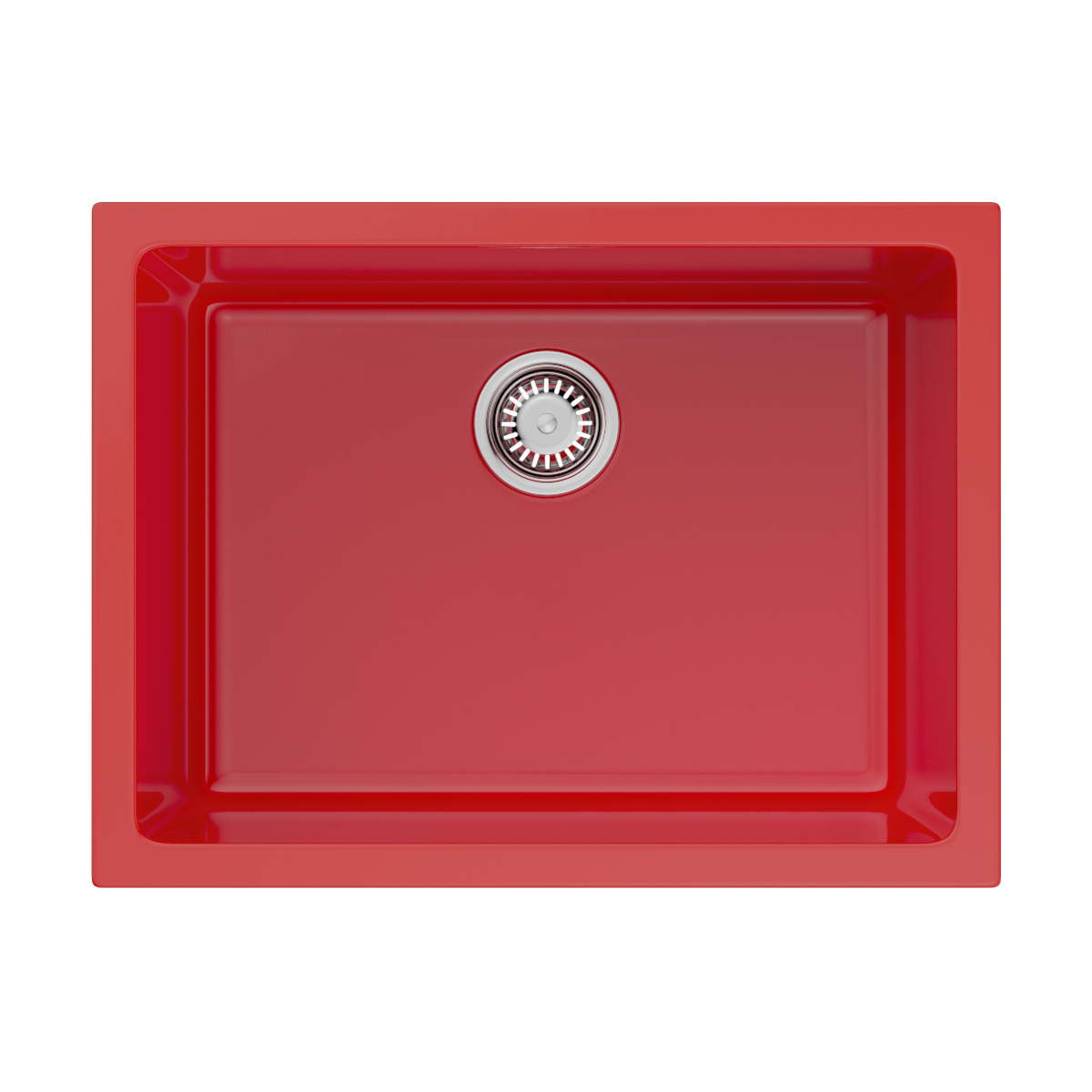Изображение товара Керамическая накладная мойка Omoikiri Okinoshima 61-U/I-TO красная 61x46x25,5