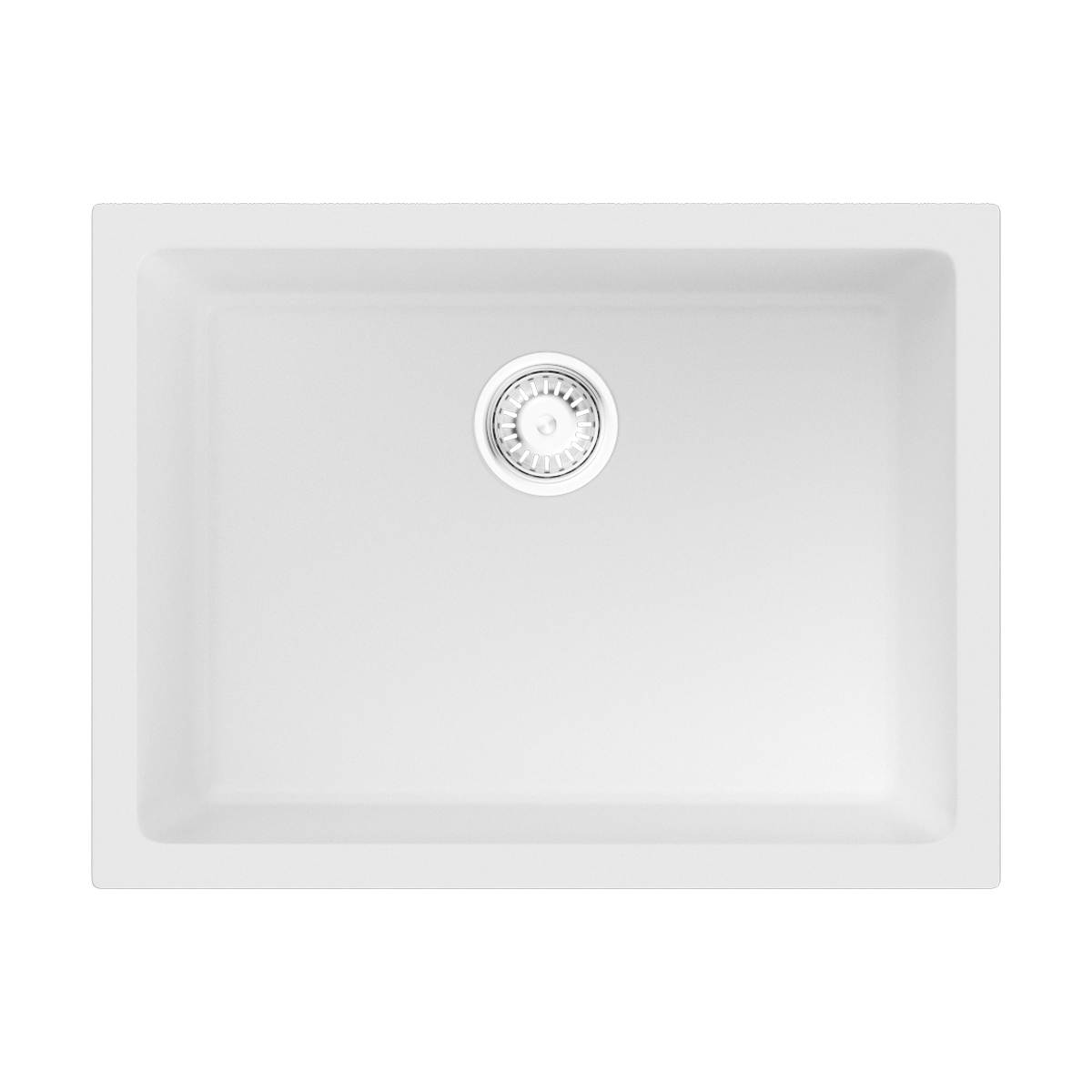 Изображение товара Кухонная накладная мойка Omoikiri Okinoshima 61x46 см NATCERAMIC белая