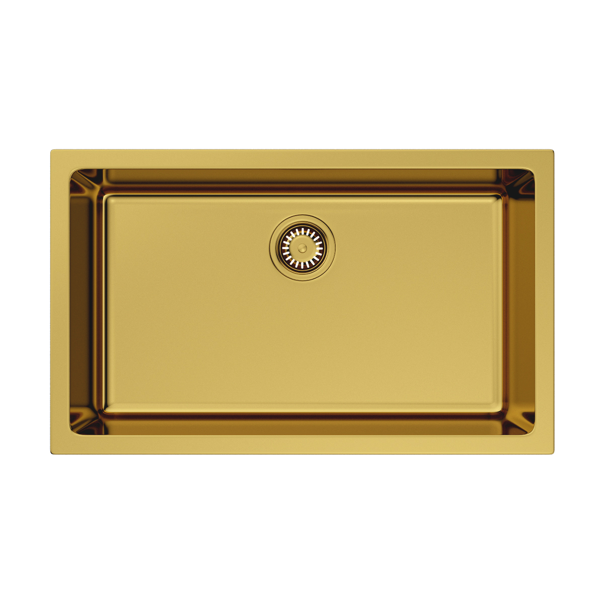 Изображение товара Кухонная накладная мойка OMOIKIRI Okinoshima 76-U/I-G из NATCERAMIC золотистая