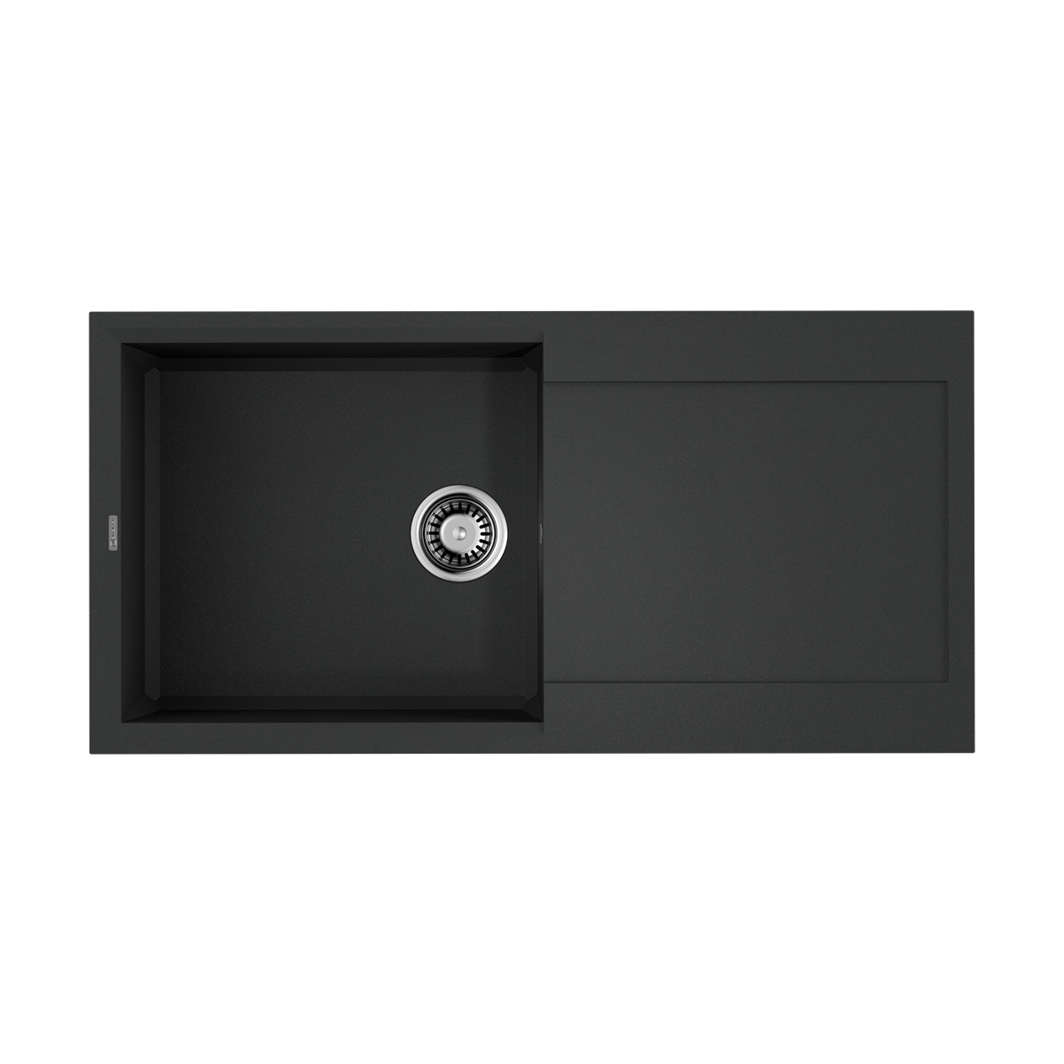 Изображение товара Мойка накладная Omoikiri Sakaime 100-BL черная 10x50x20 из искусственного гранита