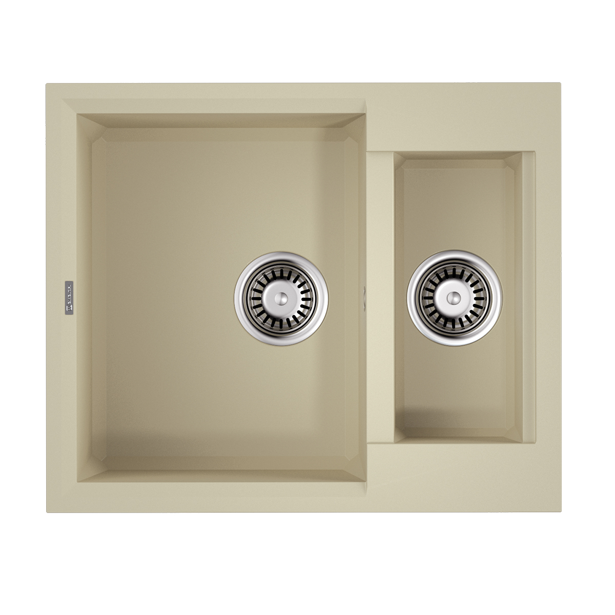 Изображение товара Мойка накладная Omoikiri Sakaime 60-2-BE бежевая 60x50x21 искусственный гранит