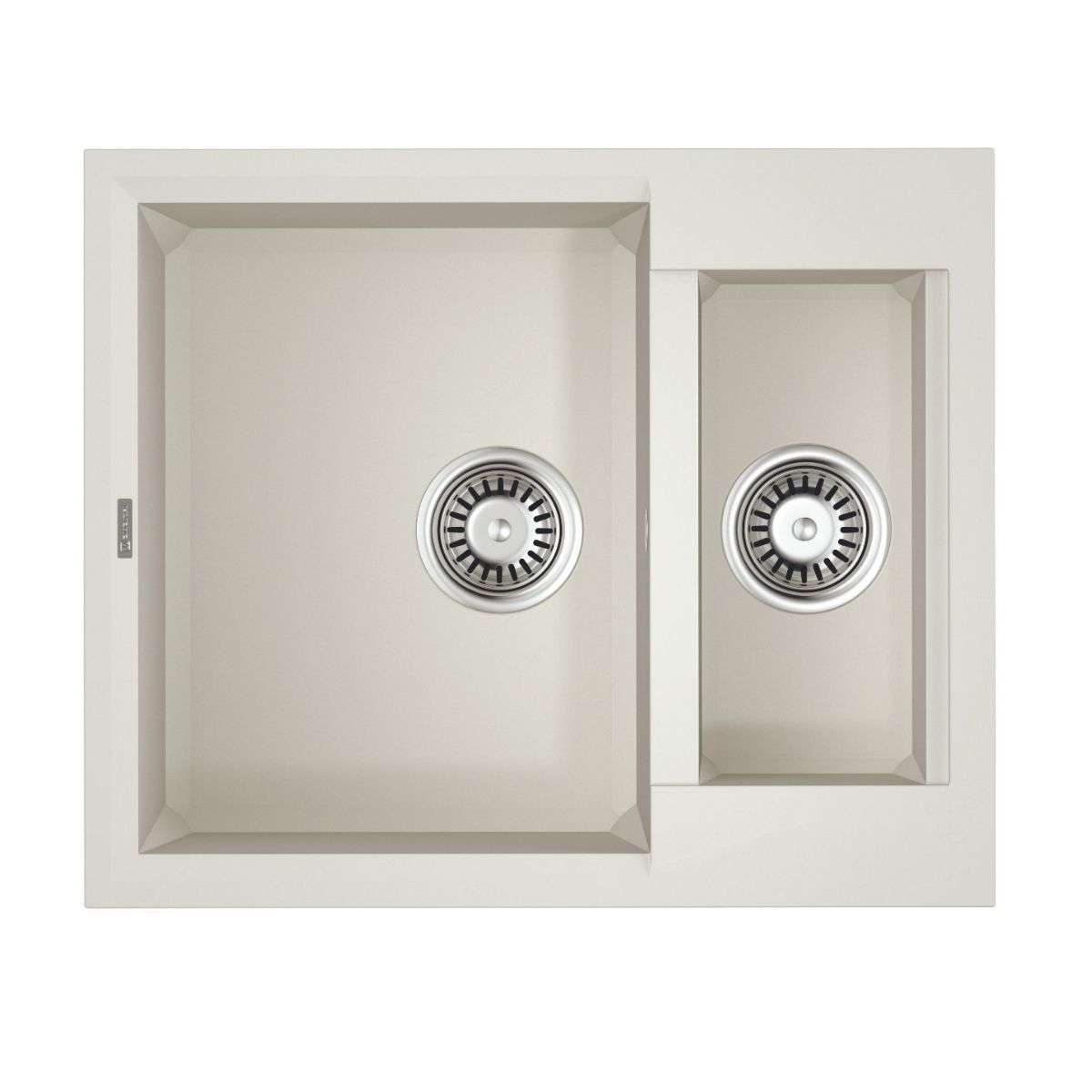 Изображение товара Мойка накладная Omoikiri Sakaime 60x50 см белая искусственный гранит