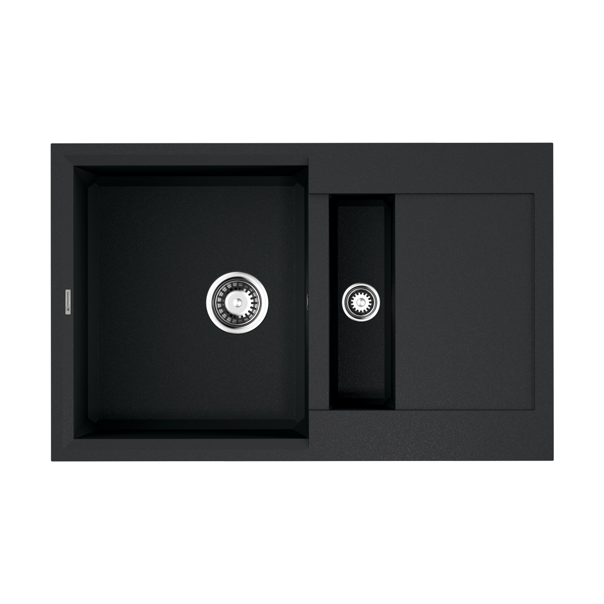 Изображение товара Накладная кухонная мойка Omoikiri Sakaime 78x50 см черная из искусственного гранита