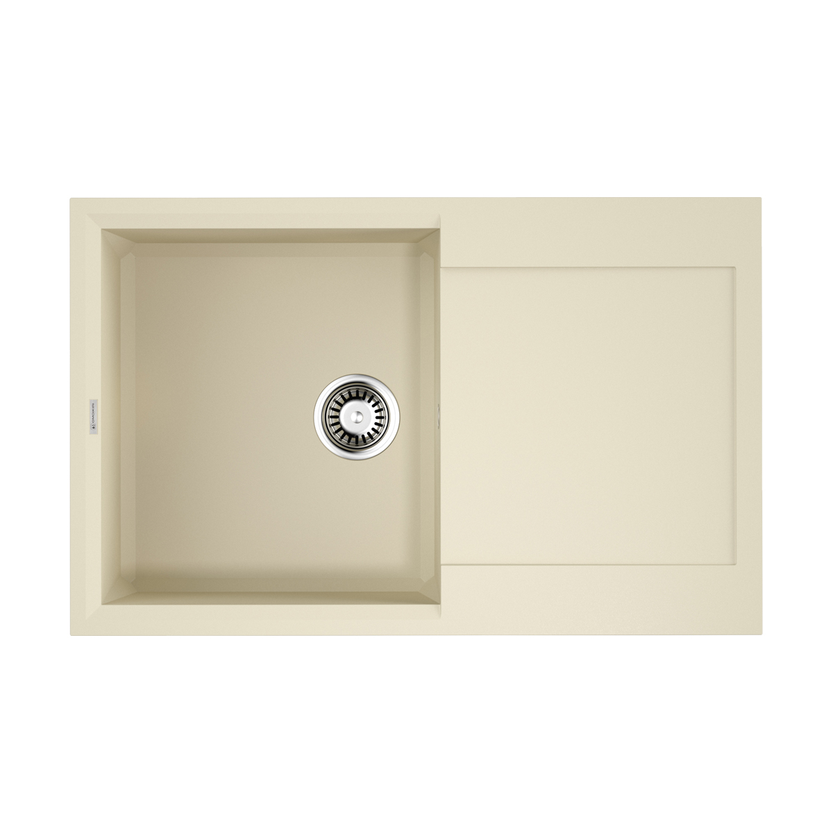 Изображение товара Накладная кухонная мойка Omoikiri Sakaime 79-BE бежевого цвета 79х50 см