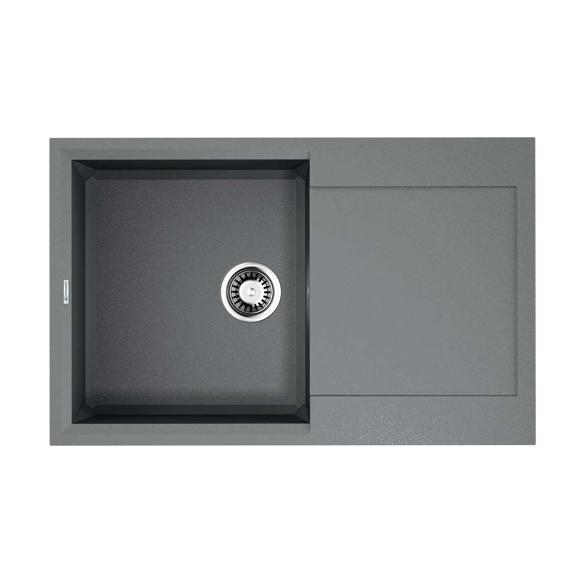 Изображение товара Мойка накладная Omoikiri Sakaime 79-GR серого цвета 79x50x20
