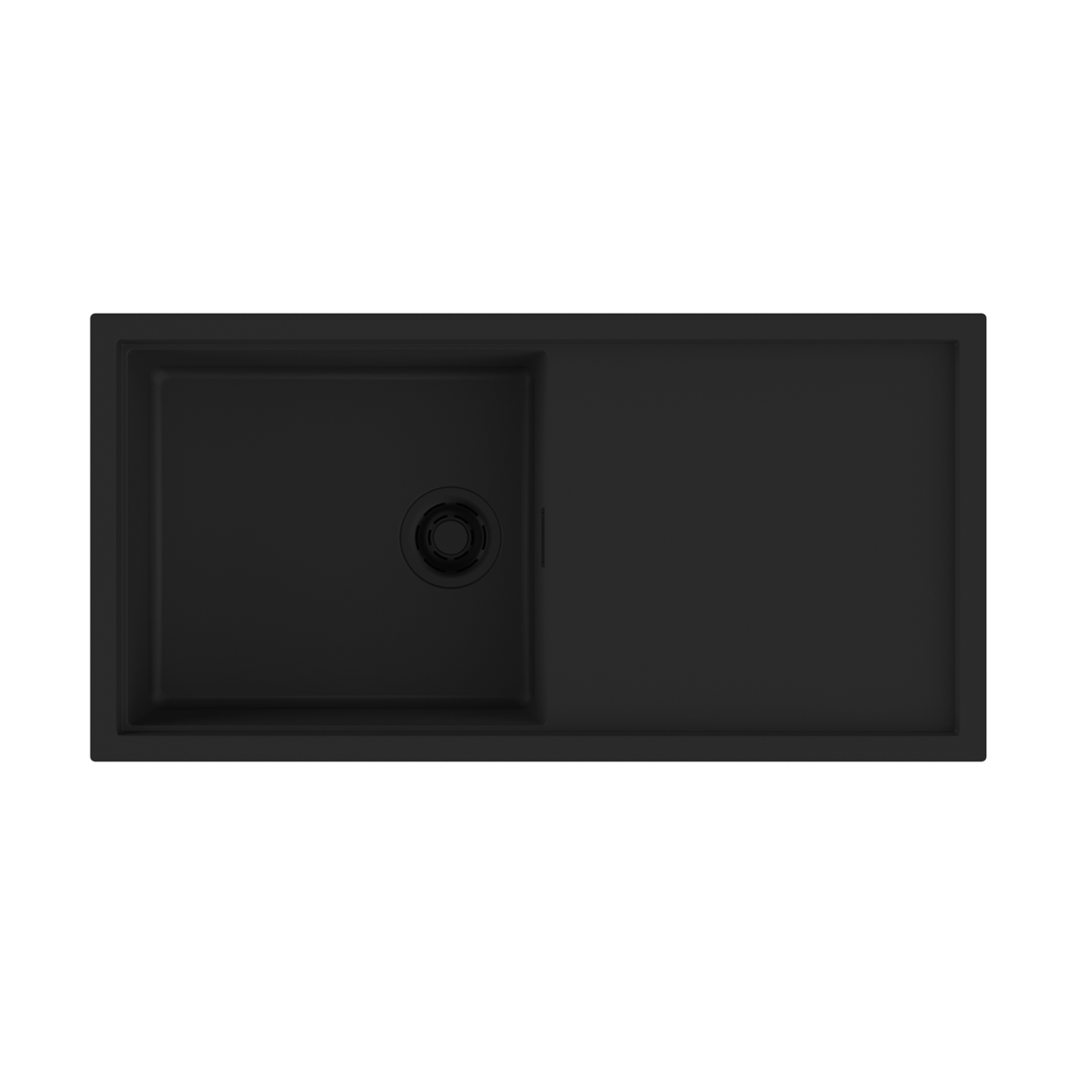 Изображение товара Мойка накладная Omoikiri Sintesi 100-GB черная 50x21,7 см, керамика