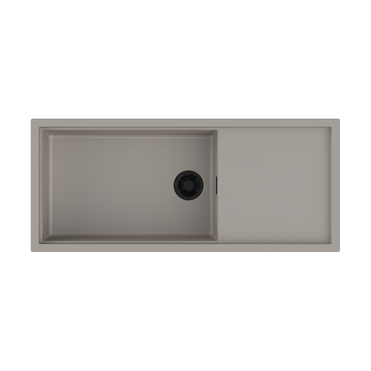 Изображение товара Мойка накладная Omoikiri Sintesi 116-GR серого цвета, 11,6x50x21,7 см