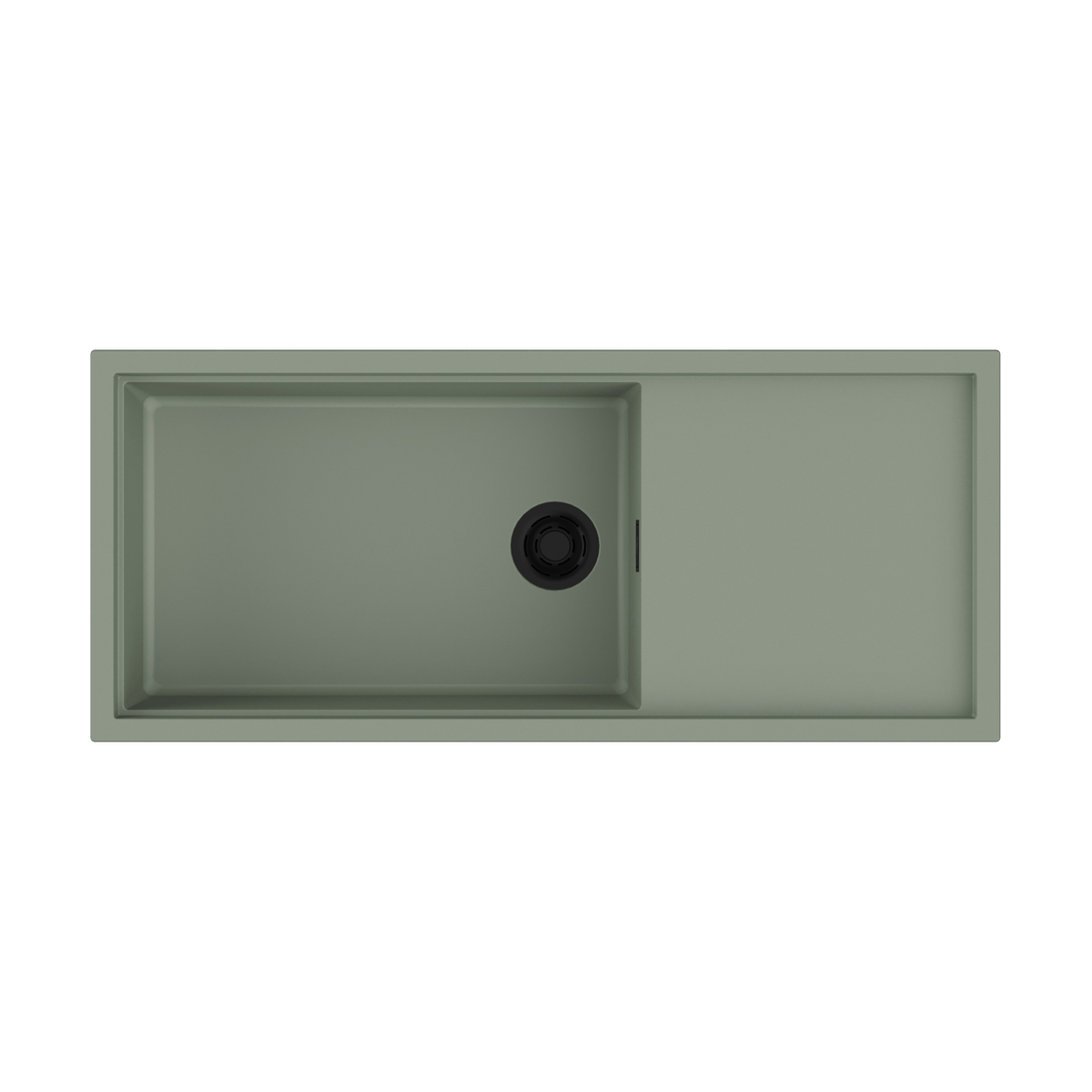 Изображение товара Мойка накладная Omoikiri Sintesi 116-WG зеленая 11,6x50x21,7 из керамики
