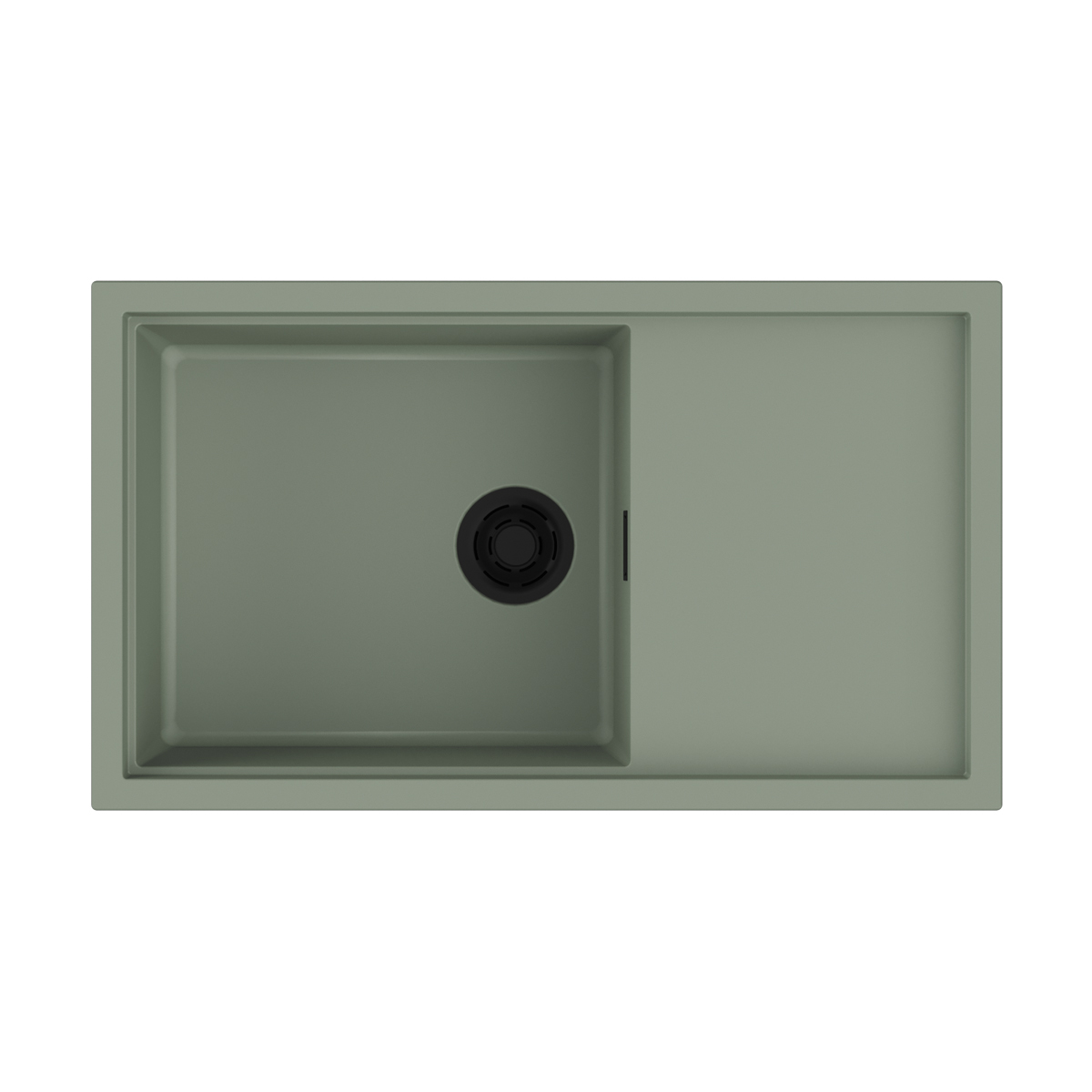 Изображение товара Мойка накладная Omoikiri Sintesi 86-WG зеленая 86x50x21,7 из керамики