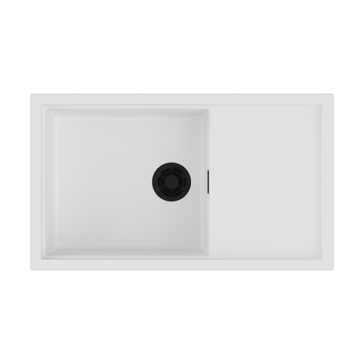 Изображение товара Мойка накладная Omoikiri Sintesi 86-WH белая 86x50 см из керамики