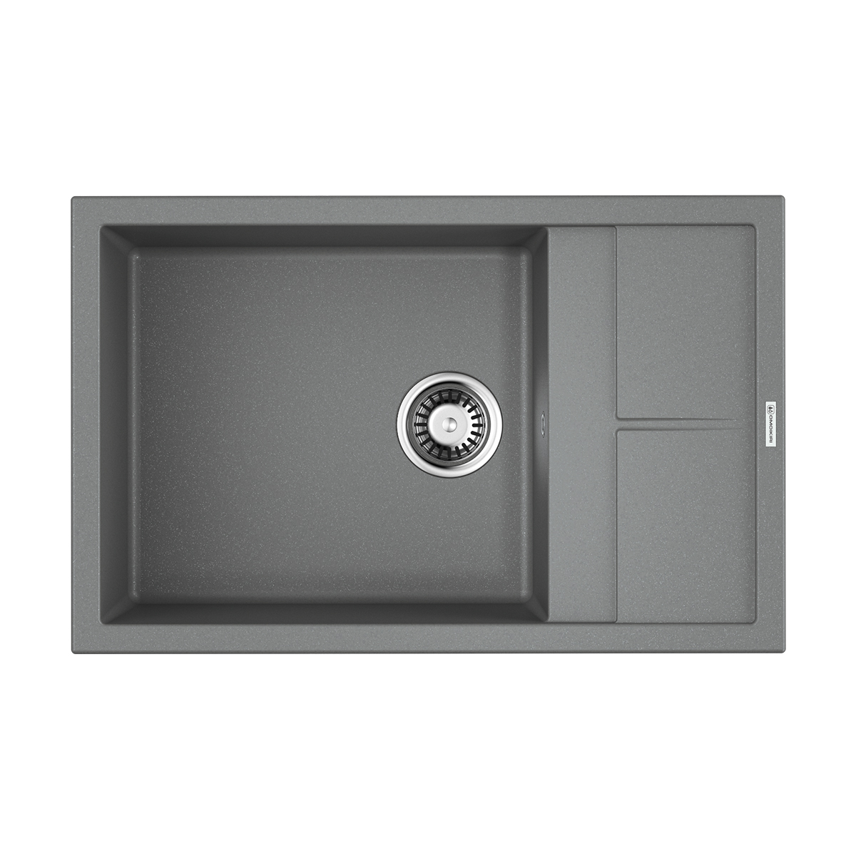 Изображение товара Накладная мойка из искусственного гранита Omoikiri Sumi 78x50 см, черная