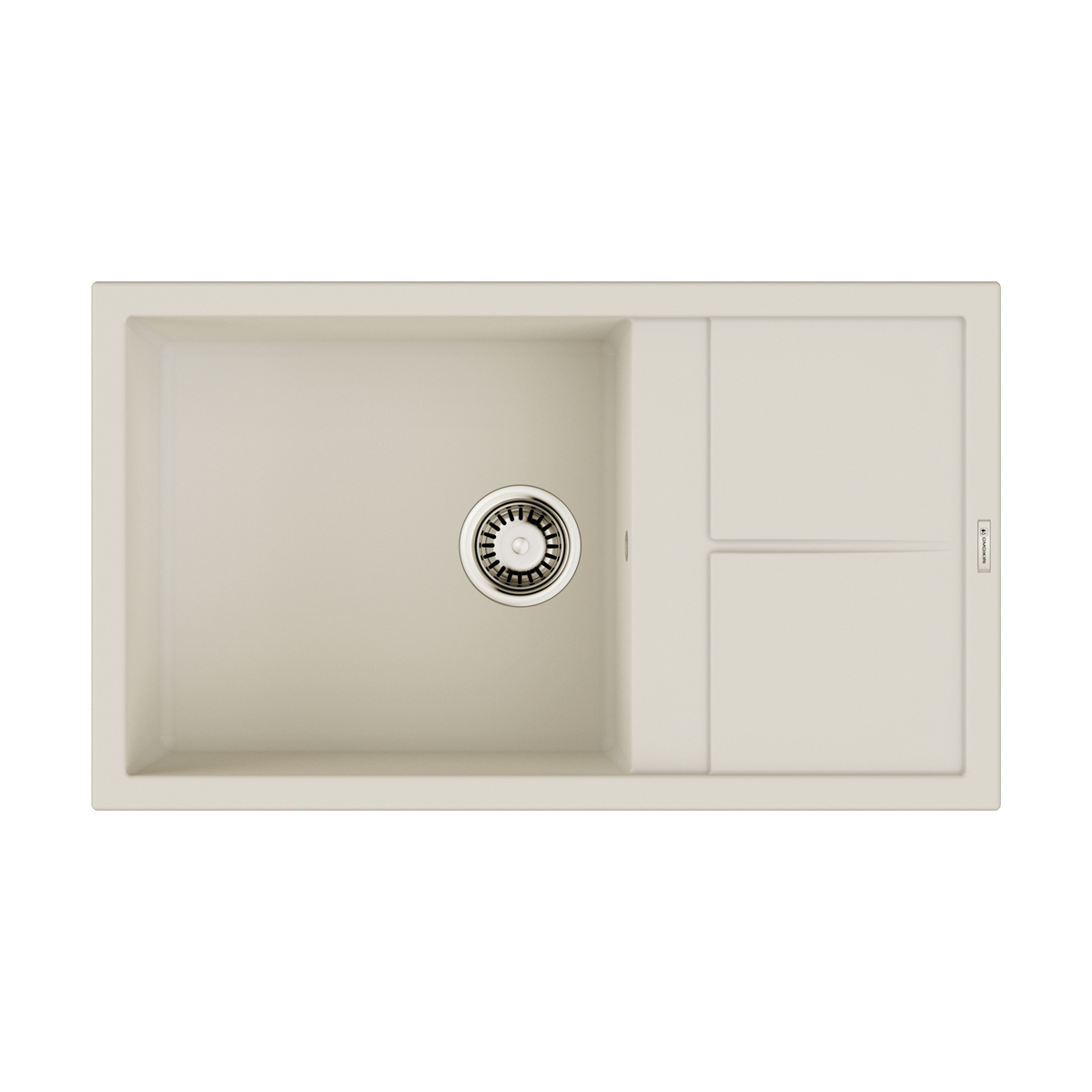 Изображение товара Мойка накладная Omoikiri Sumi 86-ES коричневая 86x50x20 из керамики