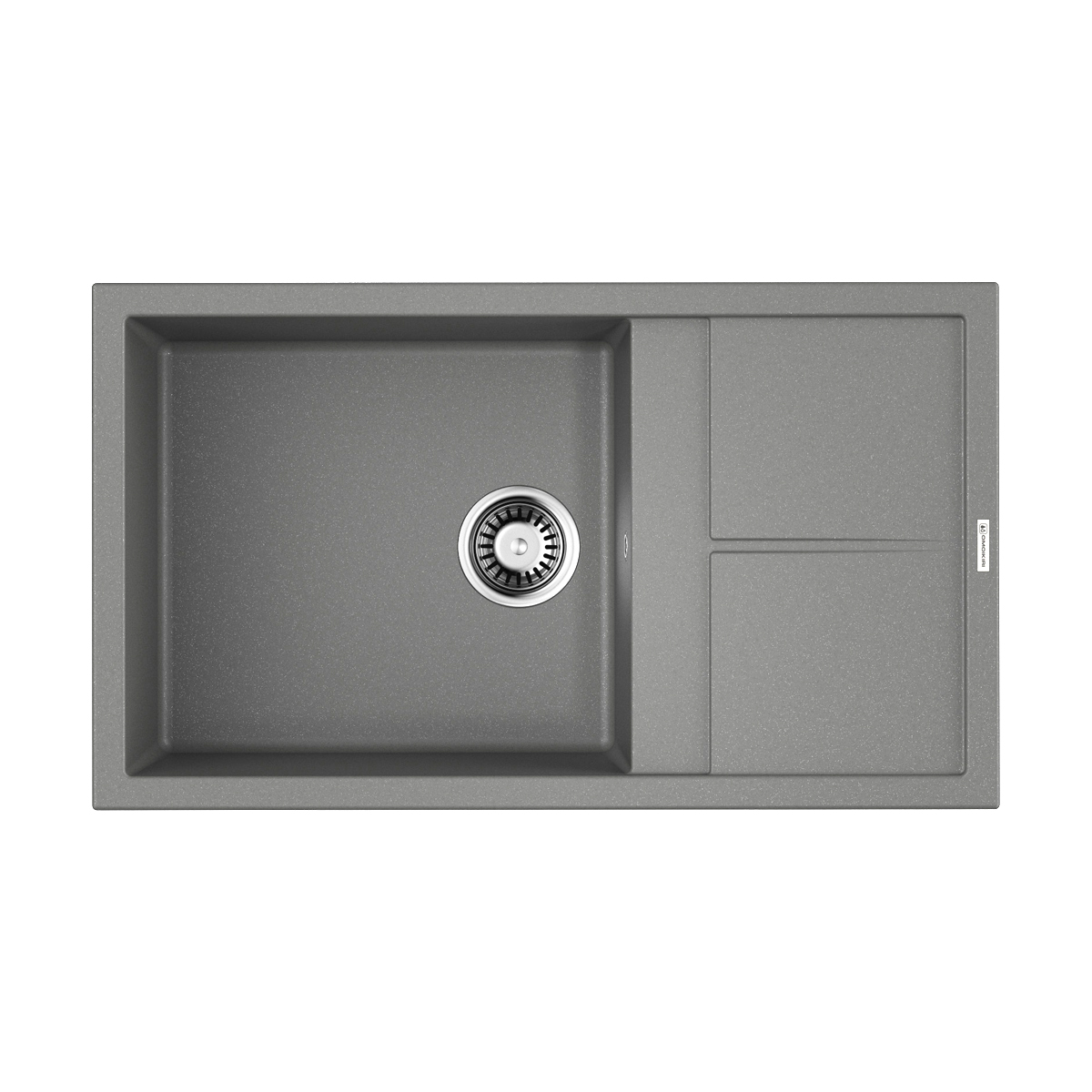 Изображение товара Мойка накладная Omoikiri Sumi 86A-GB черная 86x50x20 из искусственного гранита