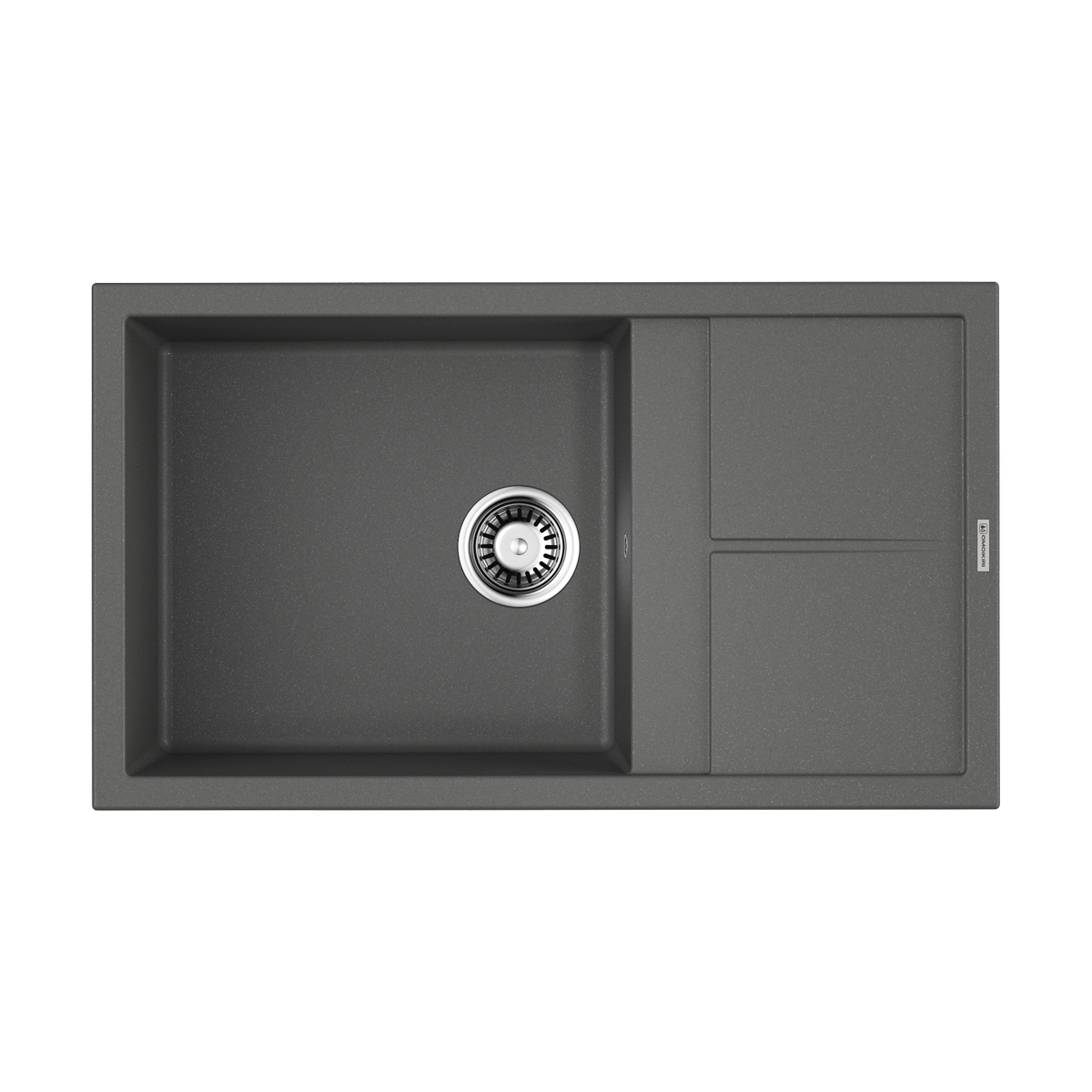 Изображение товара Мойка накладная Omoikiri Sumi 86A-GR серая 86x50x20, искусственный гранит