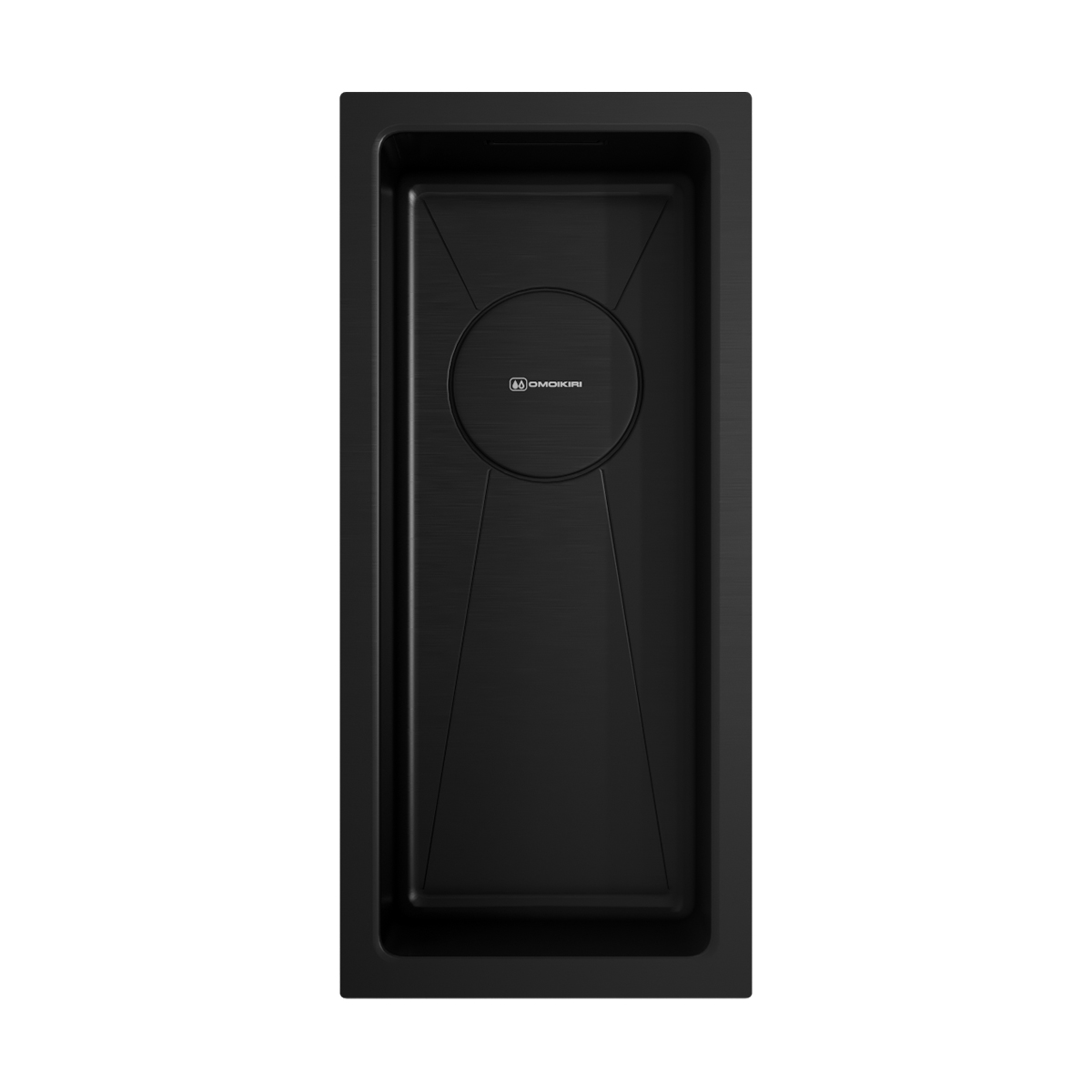 Изображение товара Универсальная кухонная мойка Omoikiri Taki 20-U/IF-GB черная прямоугольная