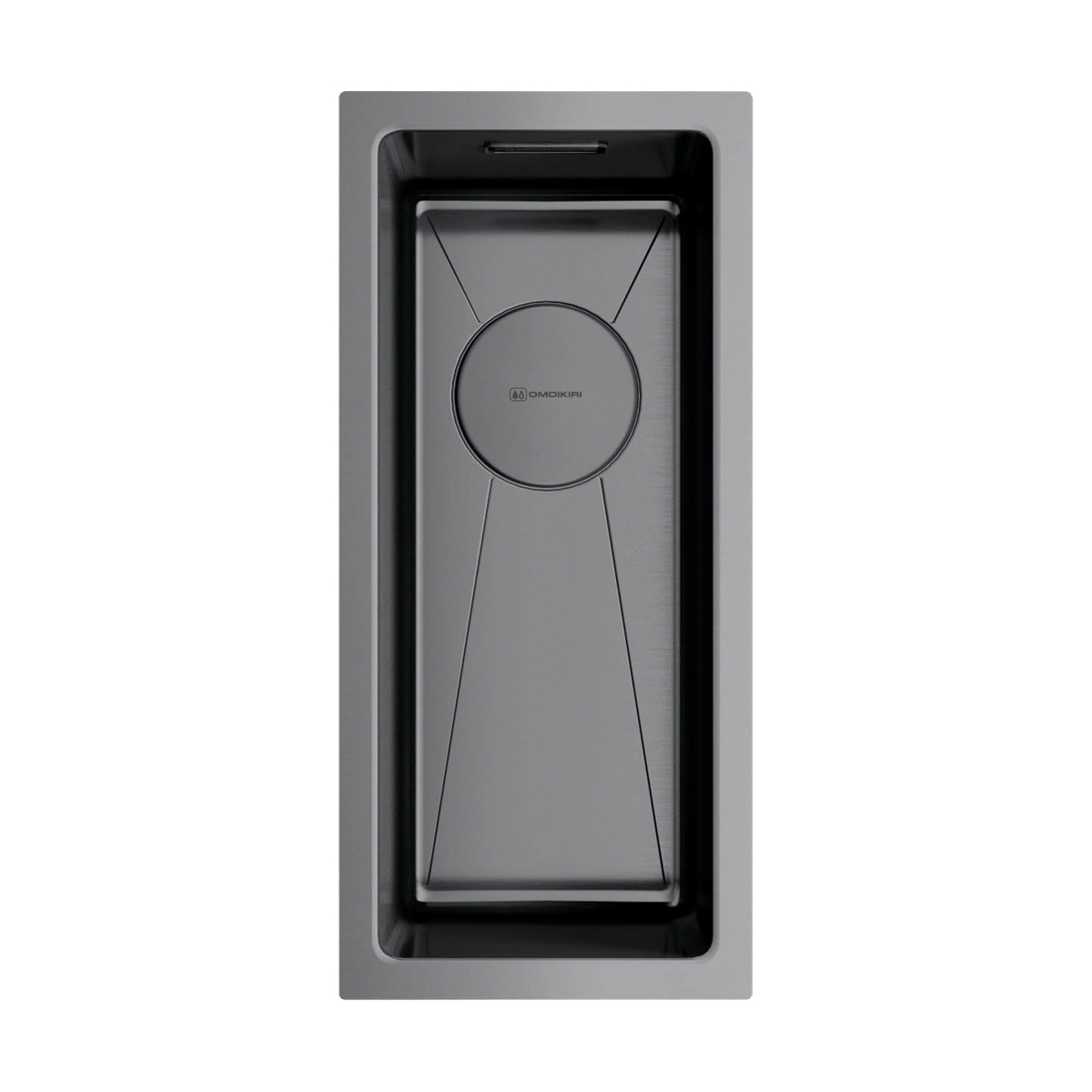 Изображение товара Мойка универсальная Omoikiri Taki 20-U/IF-GM темно-серая 20x44x18 из нержавеющей стали