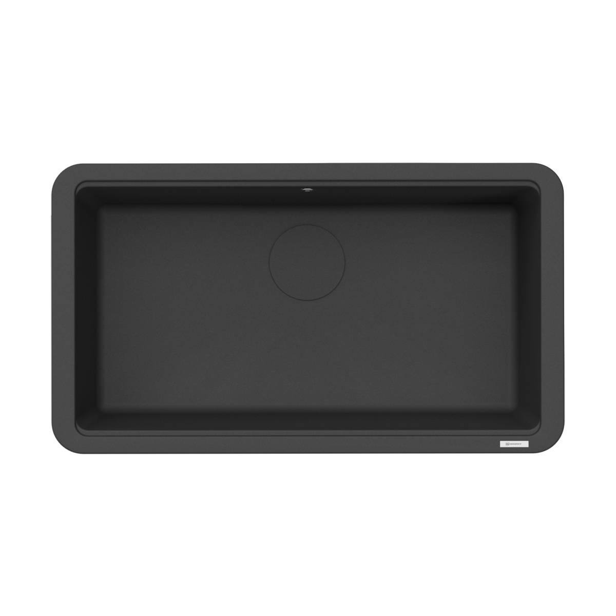 Изображение товара Мойка фронтальная Omoikiri Tarento 83-BL черная 83,8x48,3x25,4 с автоматическим донным клапаном