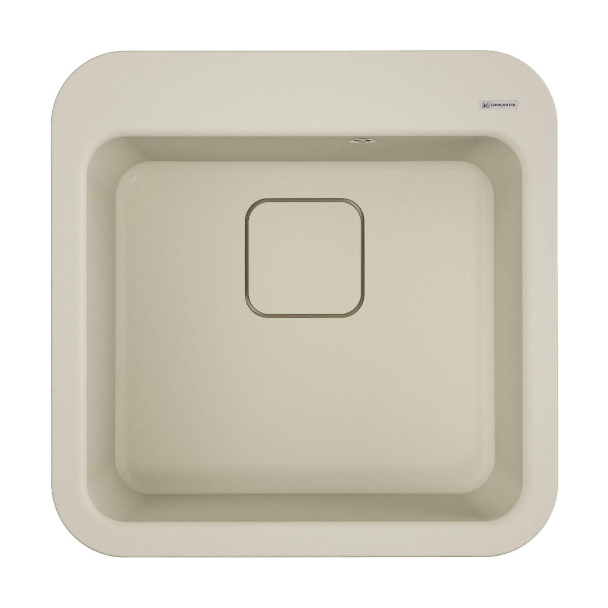 Изображение товара Мойка накладная из искусственного гранита Omoikiri Tasogare 51x51 см, белая