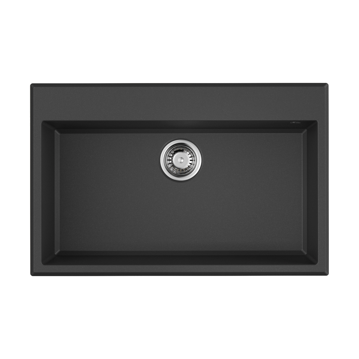 Изображение товара Мойка накладная Omoikiri Tedori 79-BL черная 79x51x20, искусственный гранит