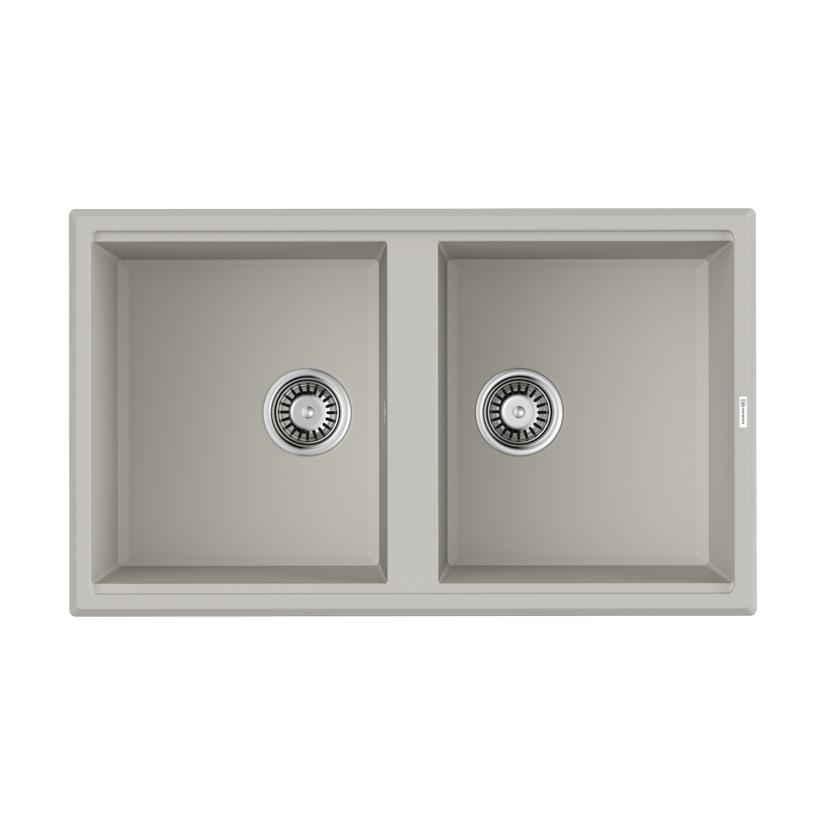 Изображение товара Белая накладная мойка Omoikiri Tedori 86x51 см из искусственного гранита