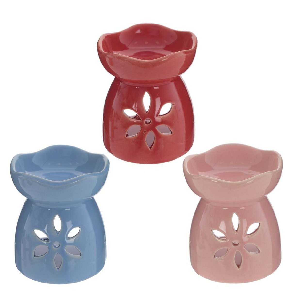 Изображение товара Керамическая аромалампа многоцветная L7,5 W7,5 H8,5 см