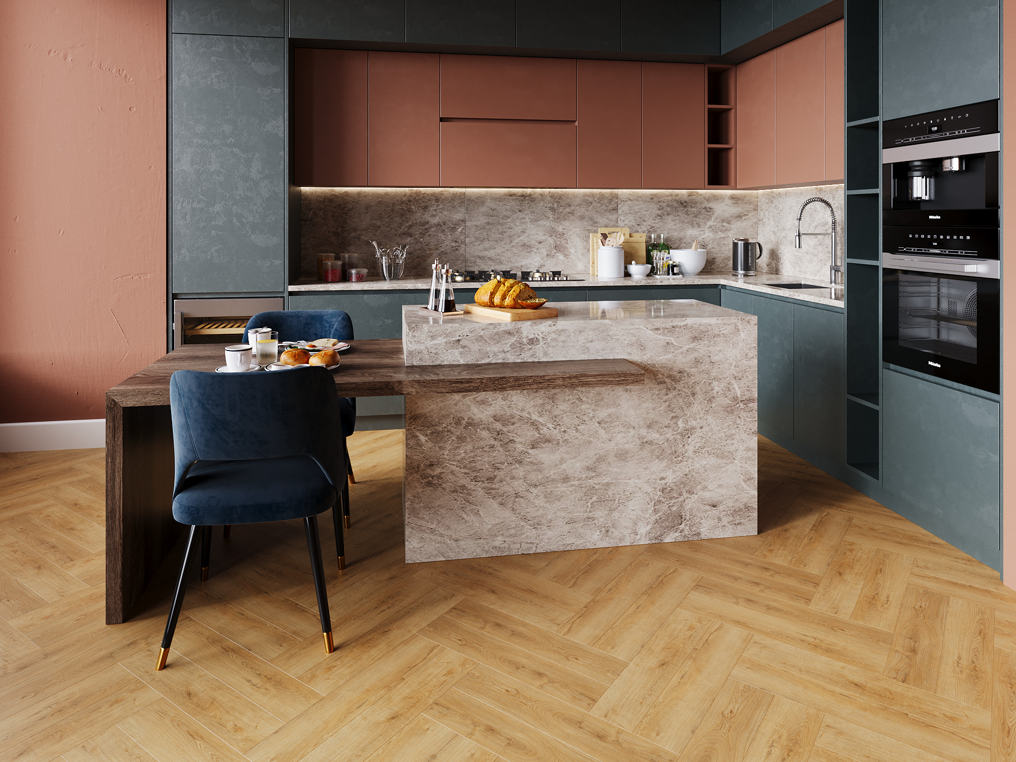 Изображение товара Кварцвиниловая плитка SPC NATISSTON UNIQUE VARM 34 класс 4 мм 1,95 м²