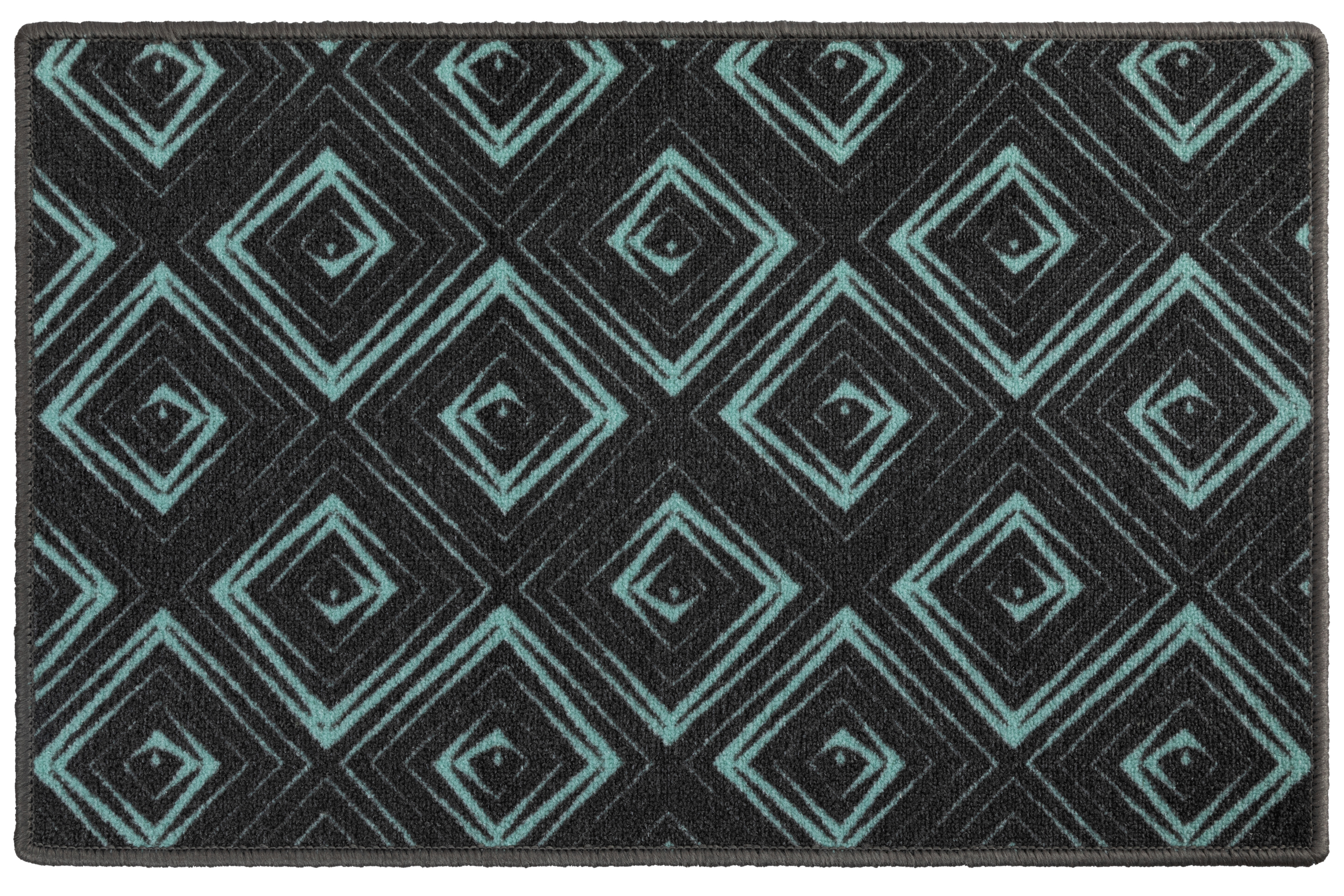 Изображение товара Коврики Кродо 400x600 зеленый - грязезащитные придверные коврики из полиамида