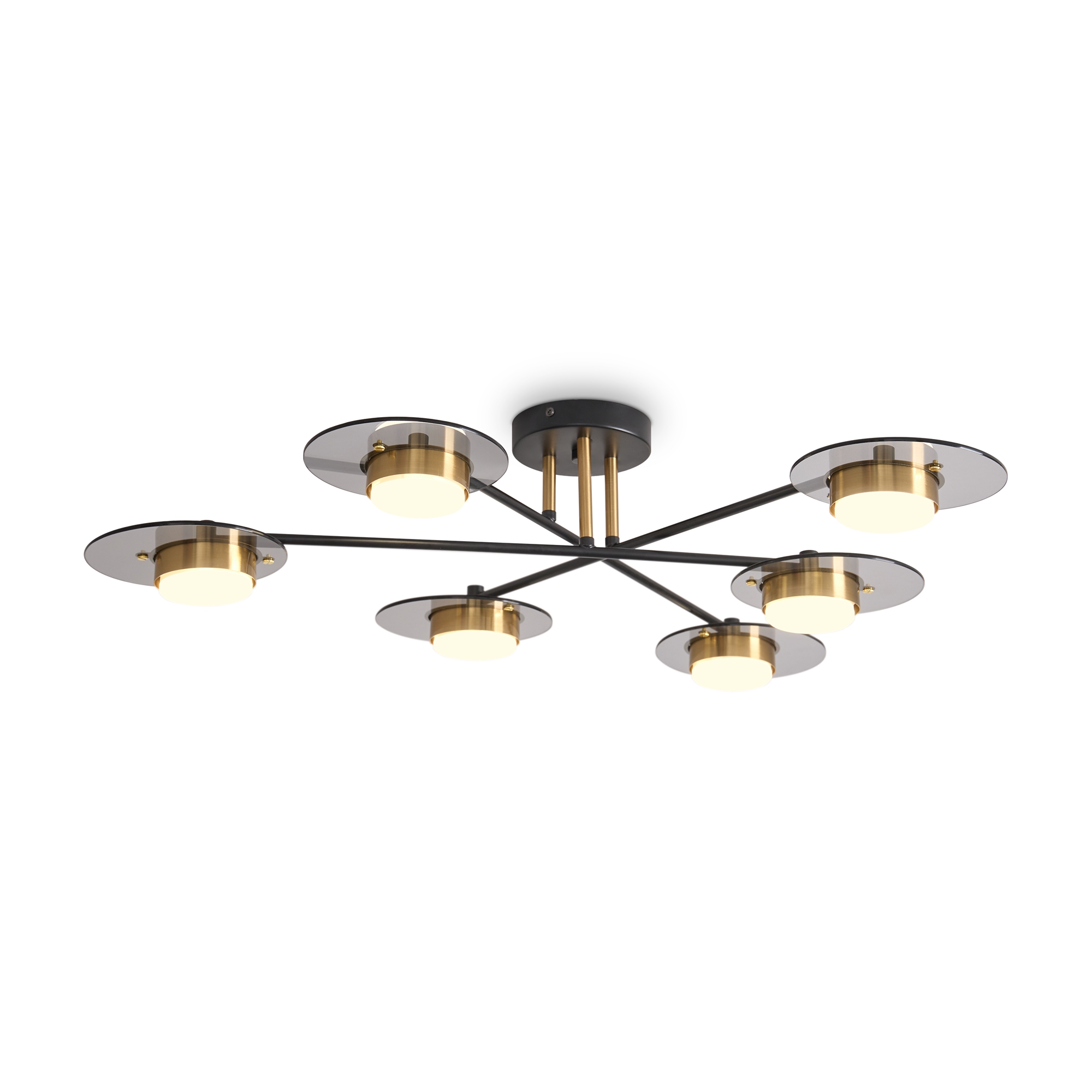 Изображение товара Светильник подвесной Freya Moon 6хGX53х7Вт черный и бронзовый модерн