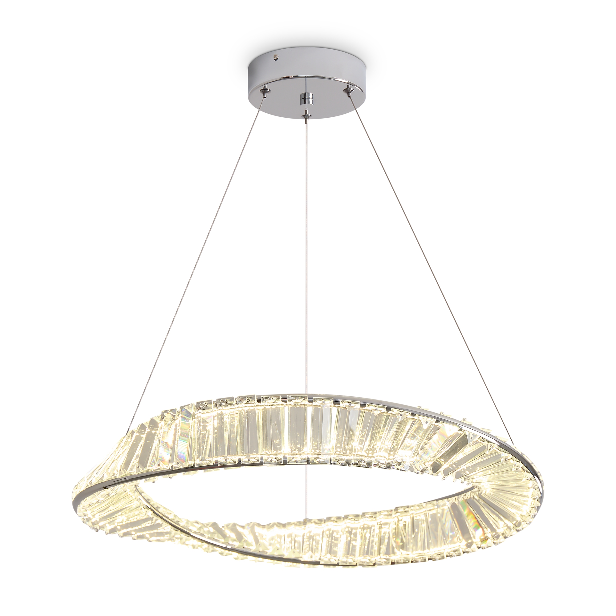 Изображение товара Современный подвесной светильник Freya Michelle LEDх50Вт Хром для стильных интерьеров