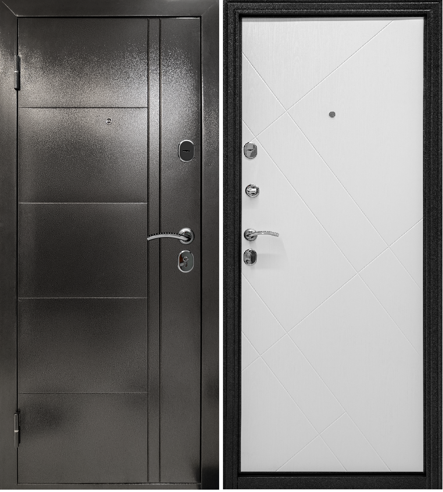 Изображение товара Металлическая дверь Форпост ФП 65 86х205Л с утеплителем и двумя замками