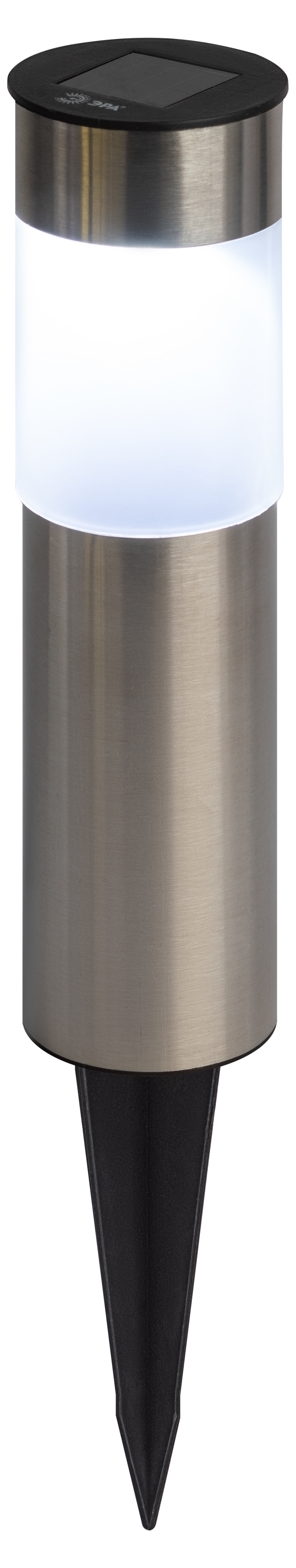 Изображение товара Садовый светильник на солнечной батарее ЭРА черный 24см LED для ландшафта