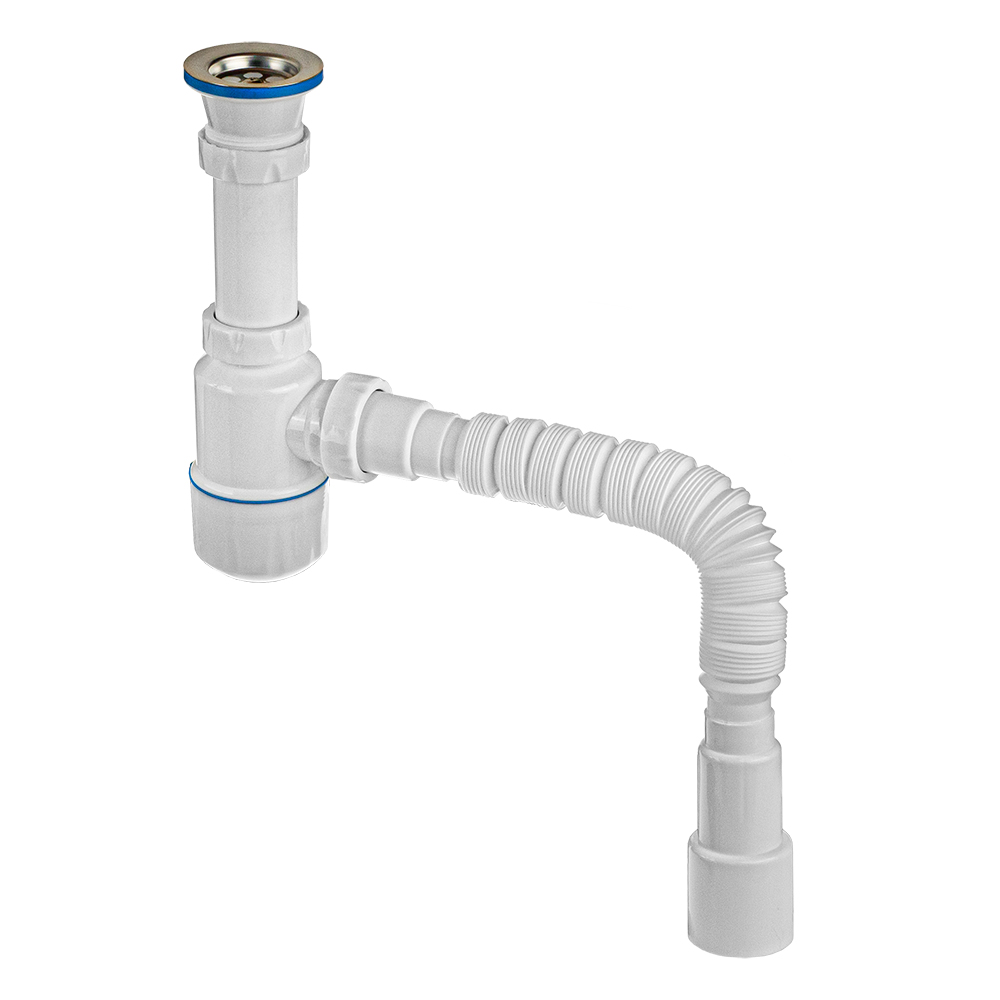 Изображение товара Сифон для умыв.MasterProf 1.1/2" х 40 (вып.с нерж.решёткой) с г.т. 40 х 32/40/50