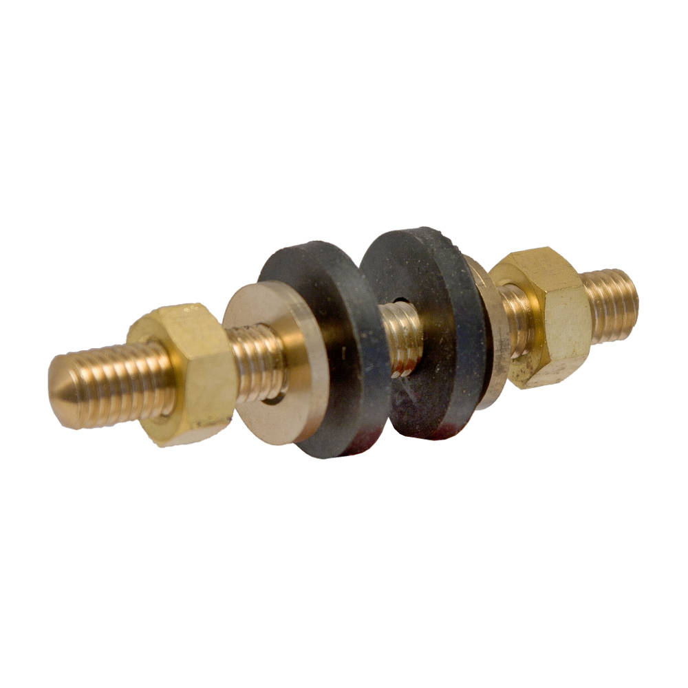 Изображение товара Шпилька латунная 8 мм с гайками для унитаза (2 шт.) надежное крепление