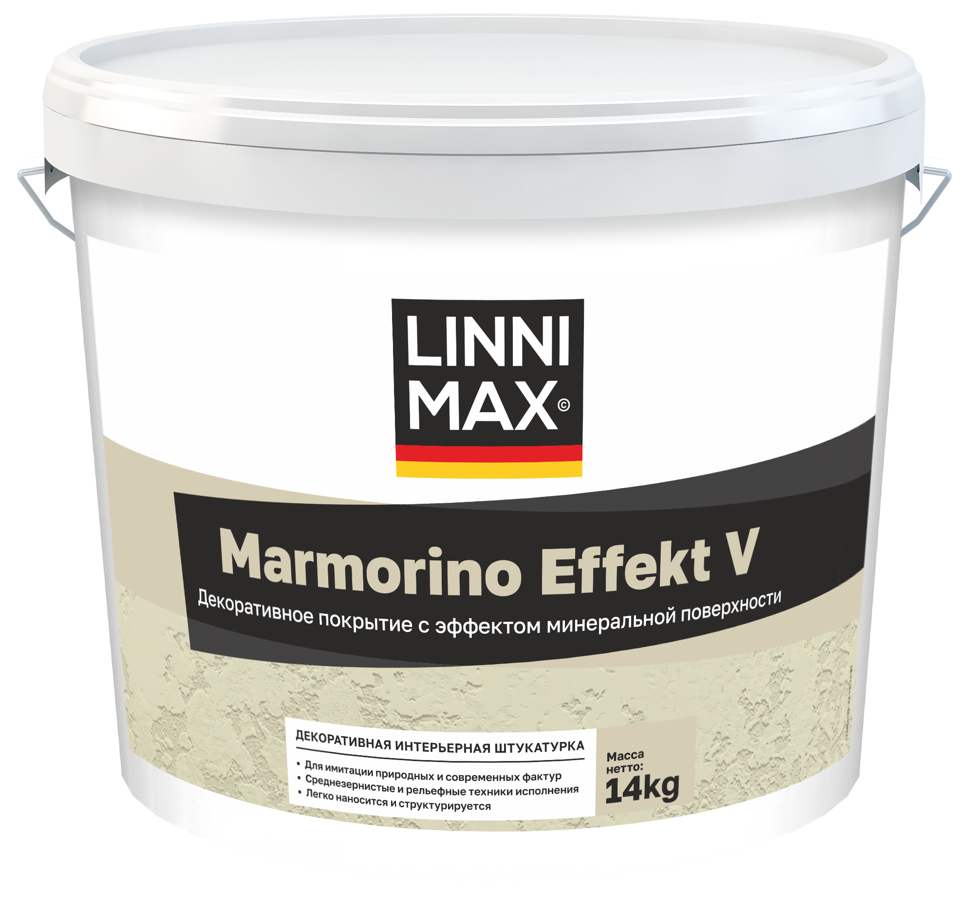 Изображение товара Интерьерная штукатурка LINNIMAX Marmorino Effect V эффект камня, 14 кг