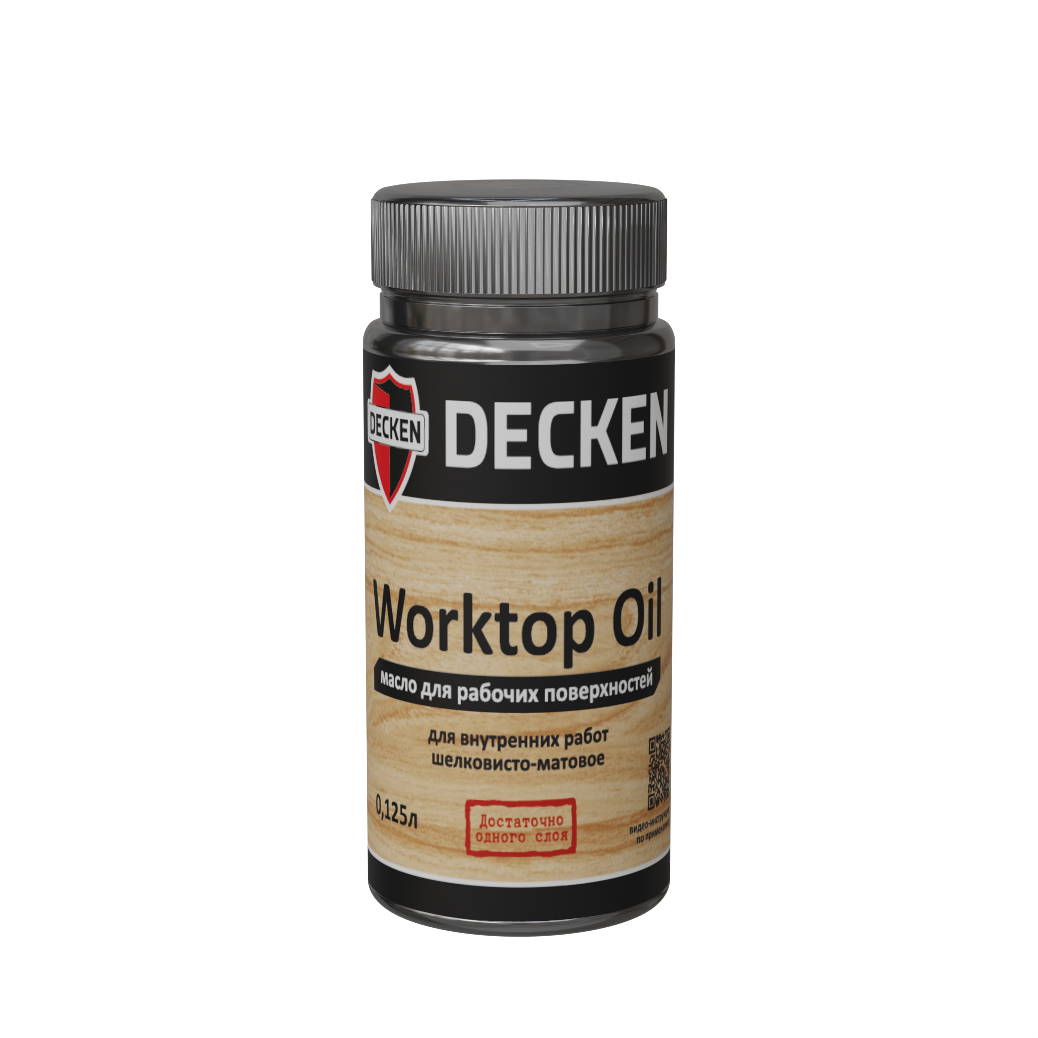 Изображение товара Бесцветное масло для столешниц и мебели DECKEN Worktop Oil 0,125л