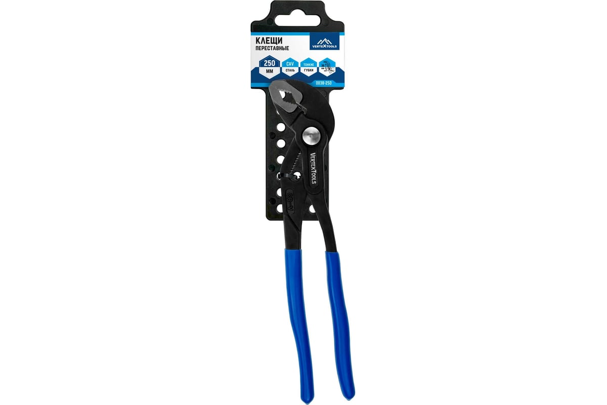 Изображение товара Переставные клещи vertextools 250 мм 0038-250