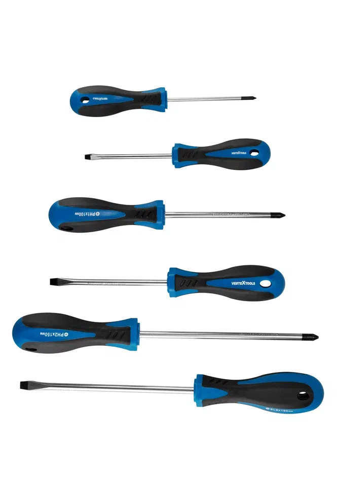 Изображение товара Набор отверток vertextools 6 предм 0061-6